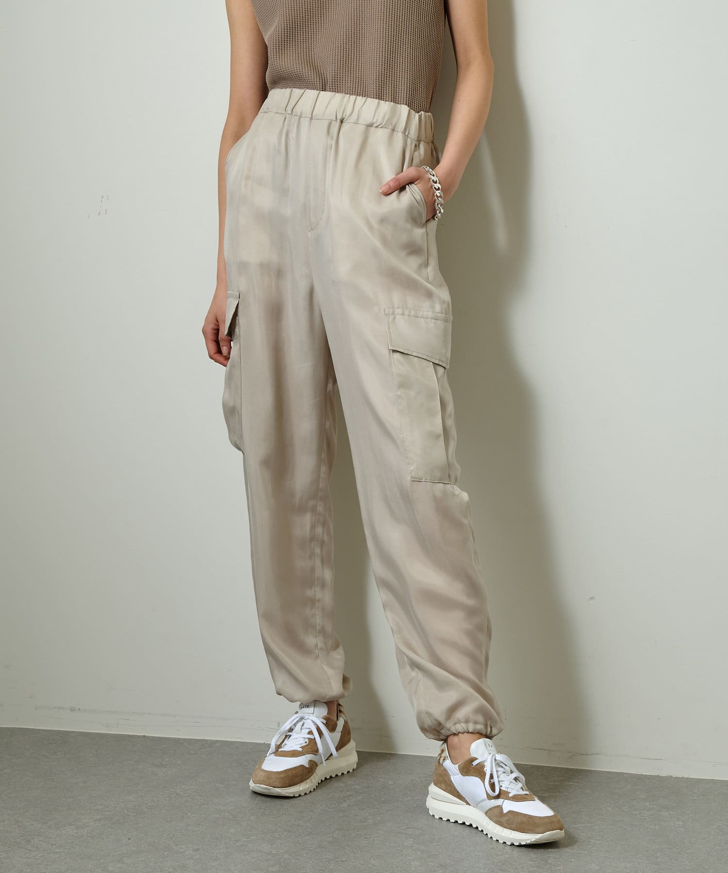 Marisolコラボ キュプラフィブリルカーゴパンツ Whim Gazette ウィム ガゼット レディース Pal Closet パルクローゼット パルグループ公式ファッション通販サイト