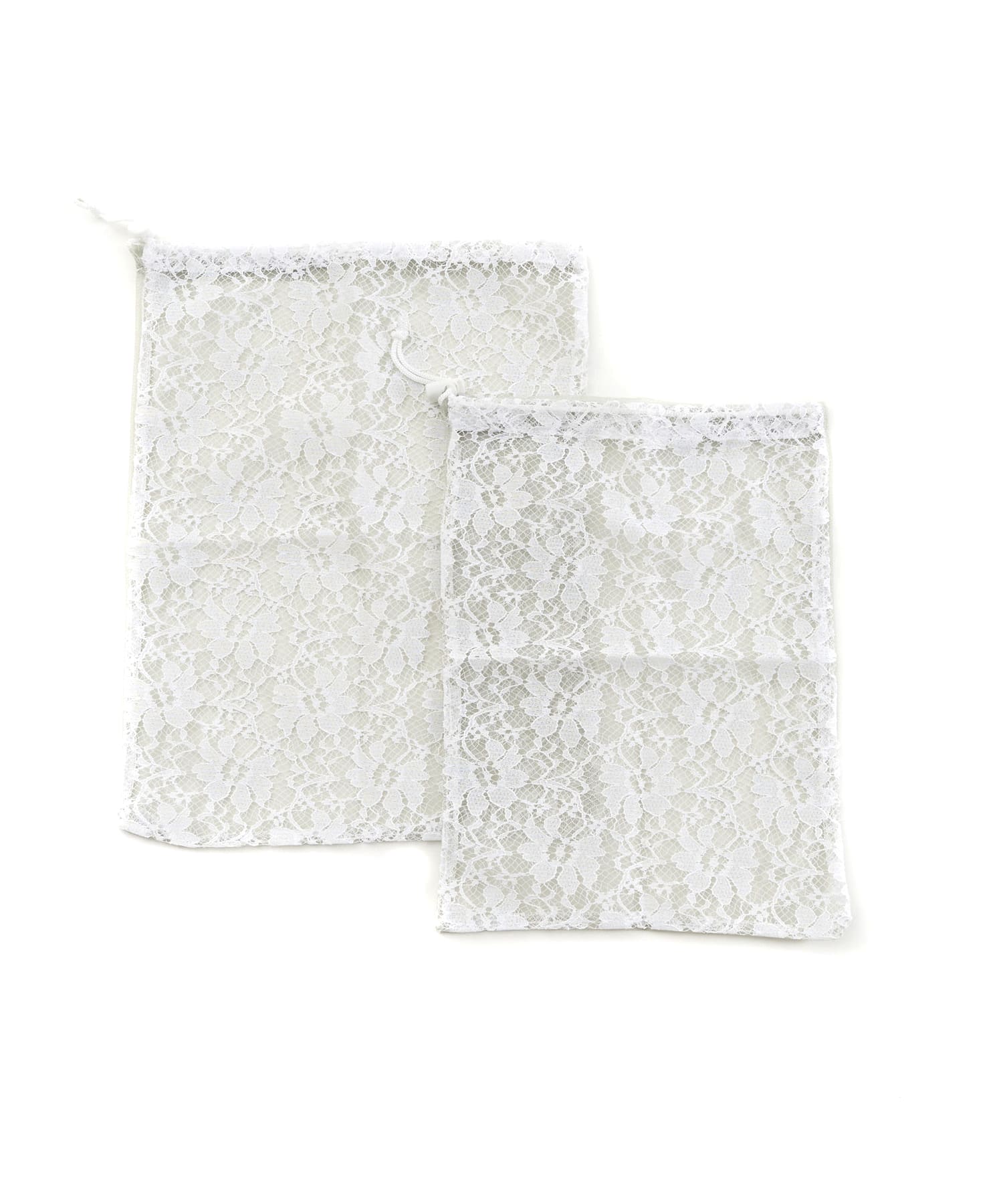 華やかなレース レースランドリーネット巾着型2枚セット 3coins スリーコインズ ライフスタイル Pal Closet パルクローゼット パルグループ公式ファッション通販サイト