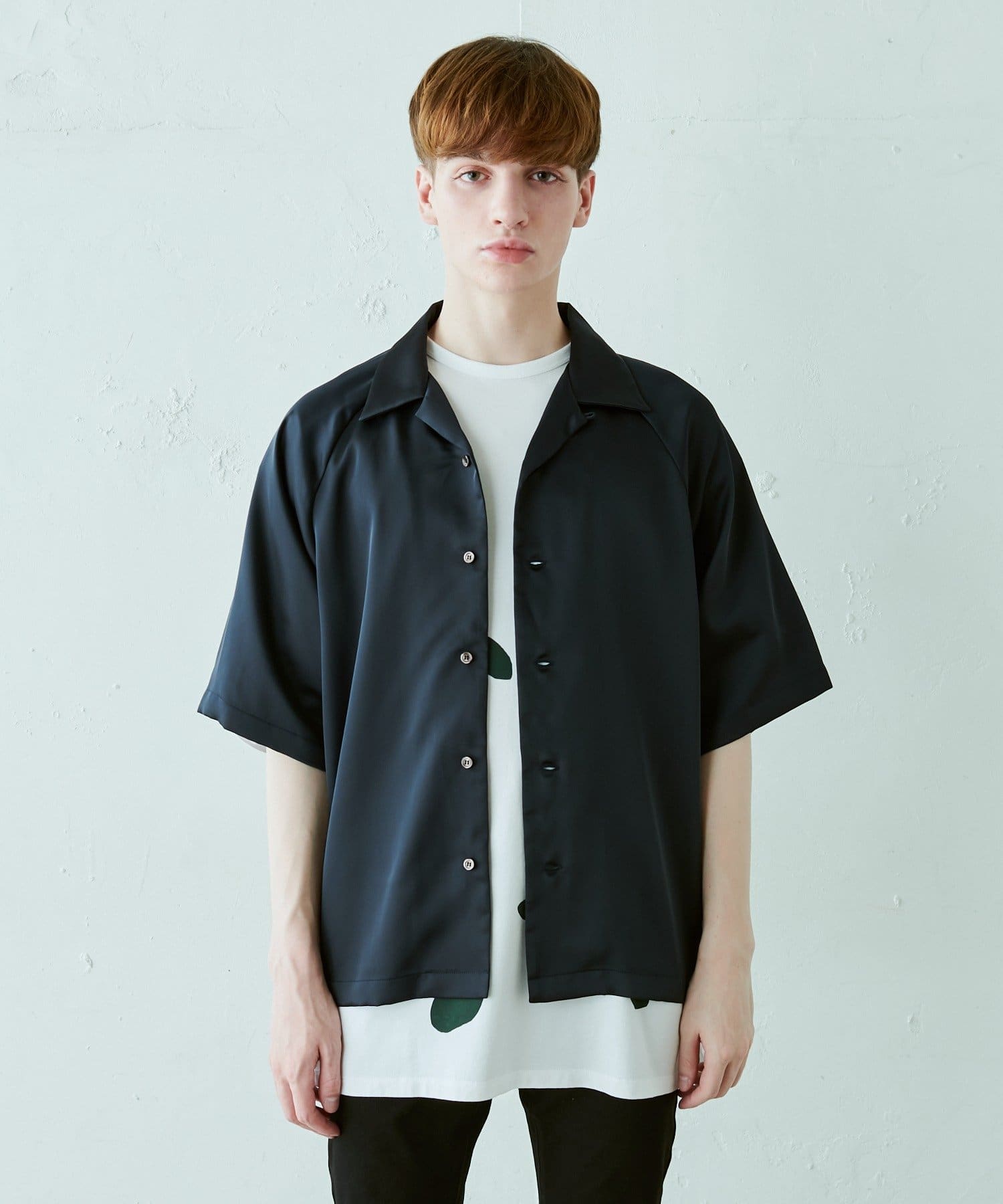 サテンオープンカラーシャツ Lui S ルイス メンズ Pal Closet パルクローゼット パルグループ公式ファッション通販サイト