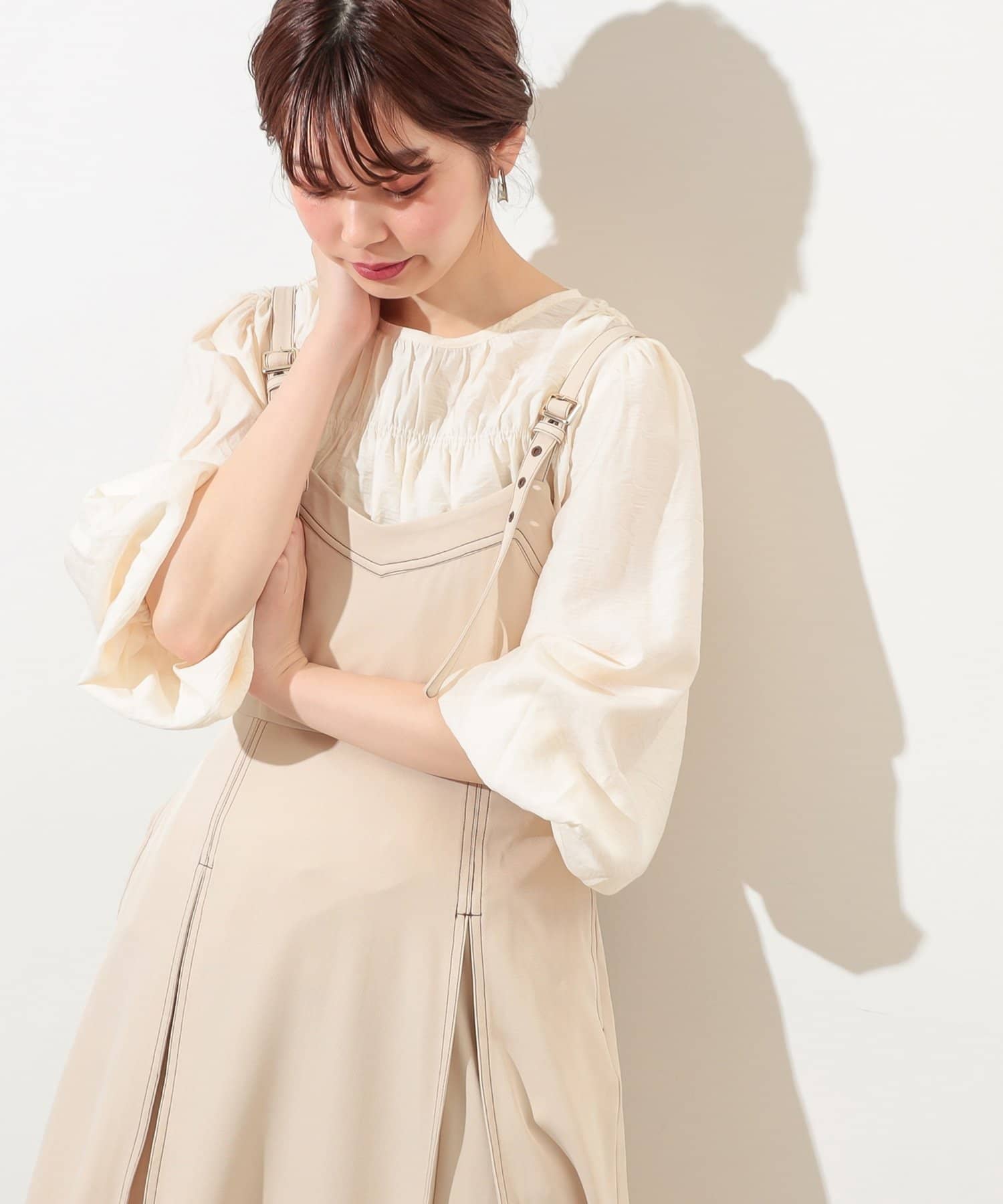 シャーリングブラウス | natural couture(ナチュラルクチュール