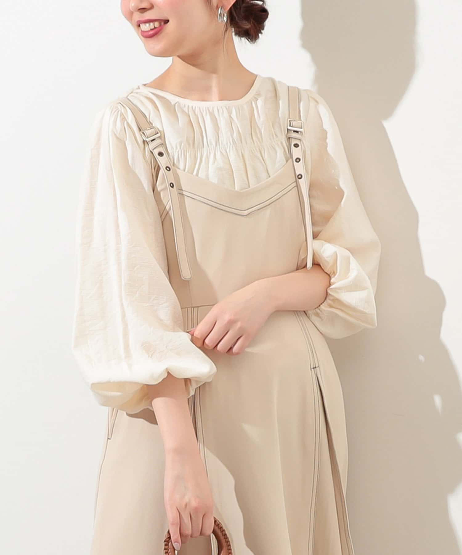 シャーリングブラウス | natural couture(ナチュラルクチュール