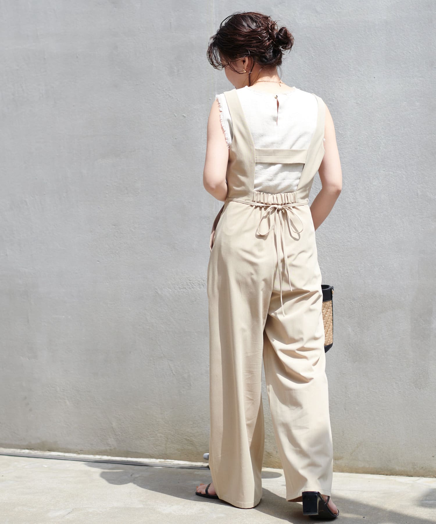 ちょっとモードな大人のサロペ Sサイズ | natural couture(ナチュラル