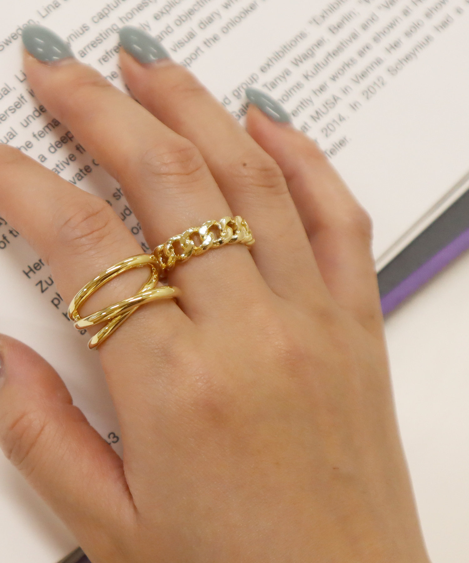 重ね付け風メタルリング Lattice ラティス レディース Pal Closet パルクローゼット パルグループ公式ファッション 通販サイト