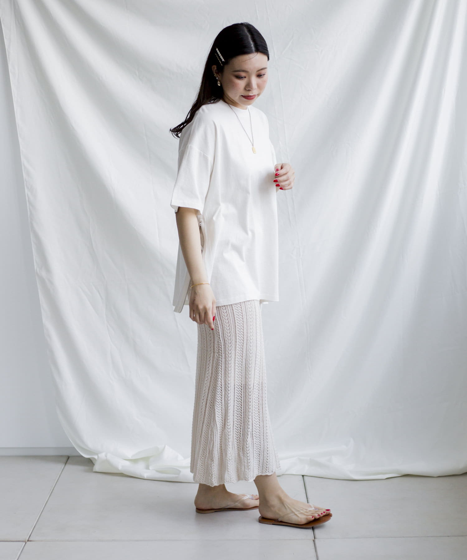スカート PAL CLOSET WEB限定】透かし編みスカート | Thevon.(ゼヴォン)レディース