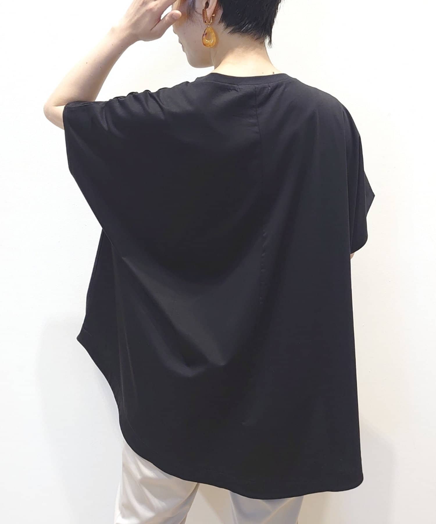 un dix cors(アンディコール) 【おしゃれ見えするシルエット】接触冷感ポンチョカットソー