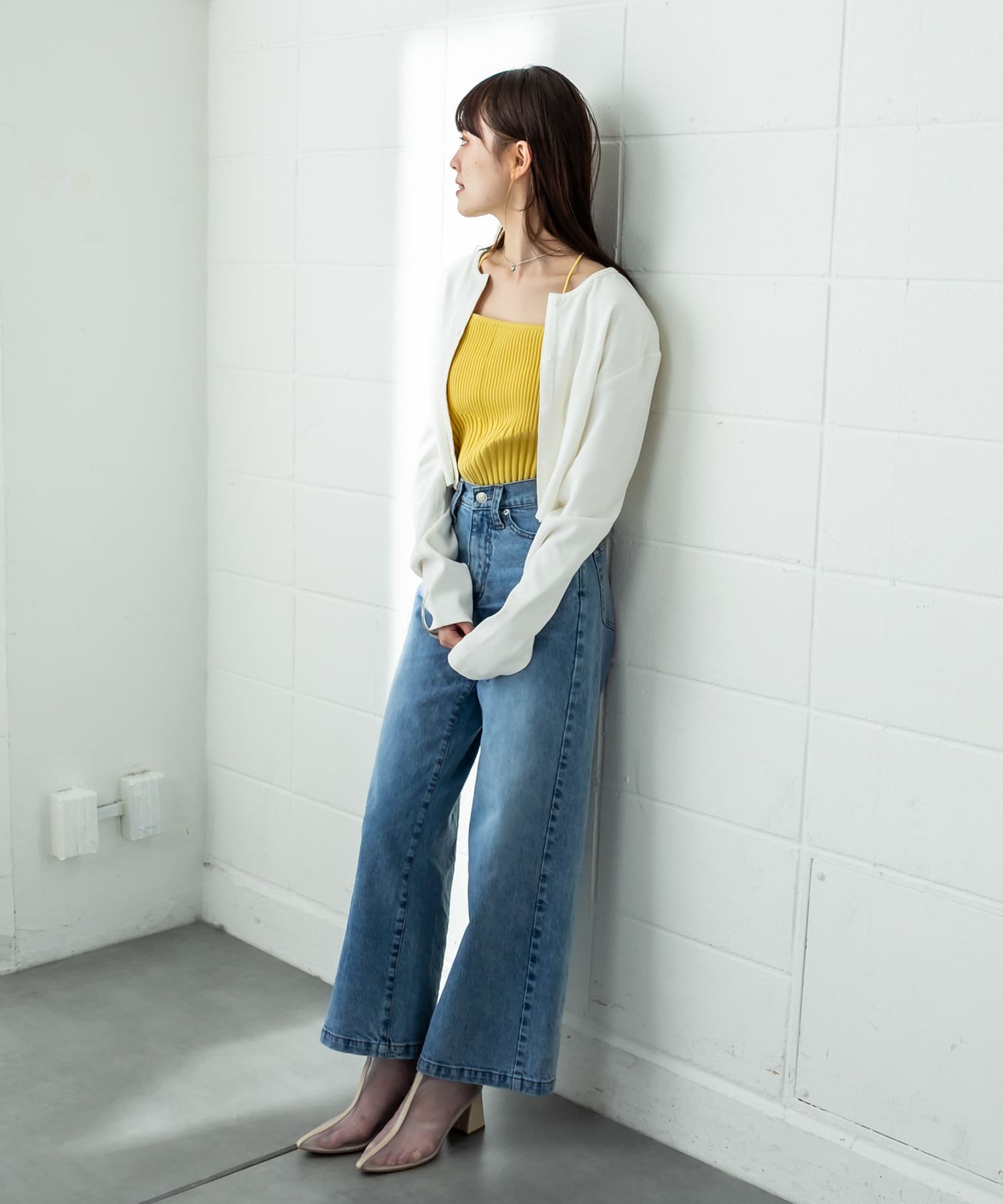 ハイウエストワイドデニム Mystic ミスティック レディース Pal Closet パルクローゼット パルグループ公式ファッション通販サイト