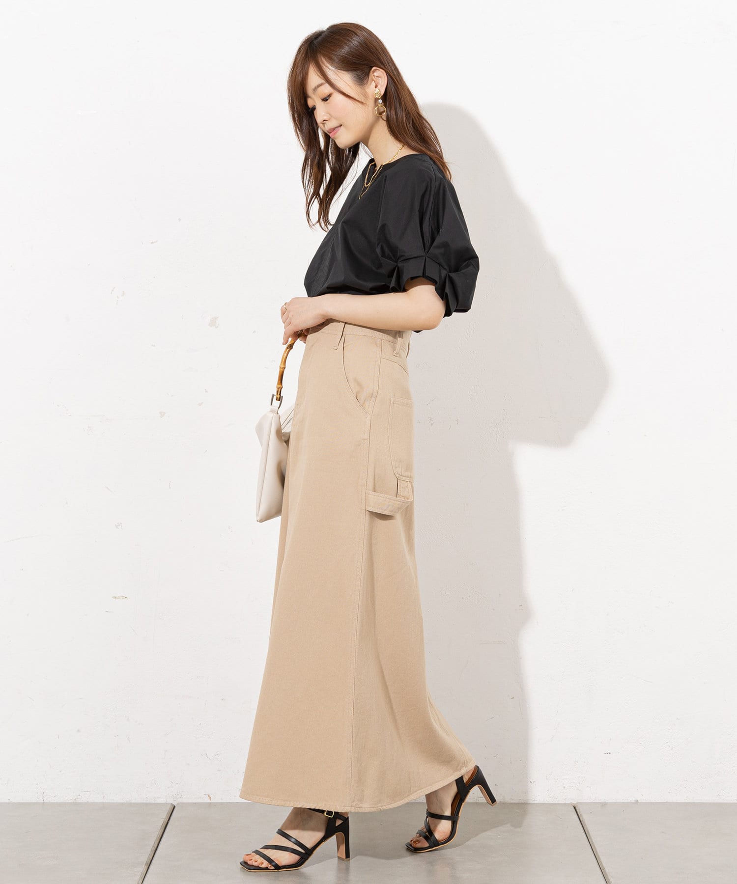 prose verse(プロズヴェール) フロントスリットロングスカート