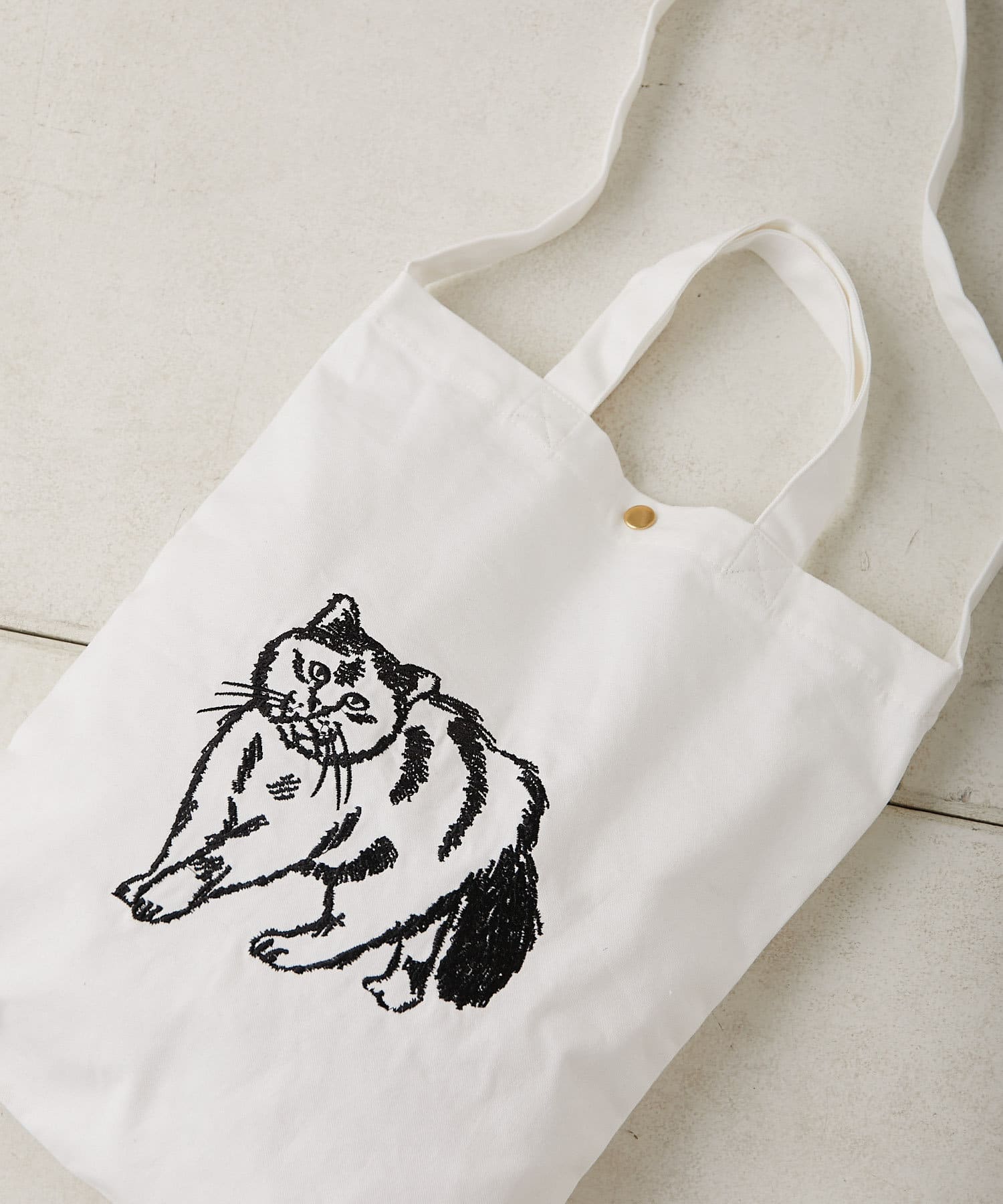 招き猫 トートバッグ イアパピヨネ ear PAPILLONNER スミ