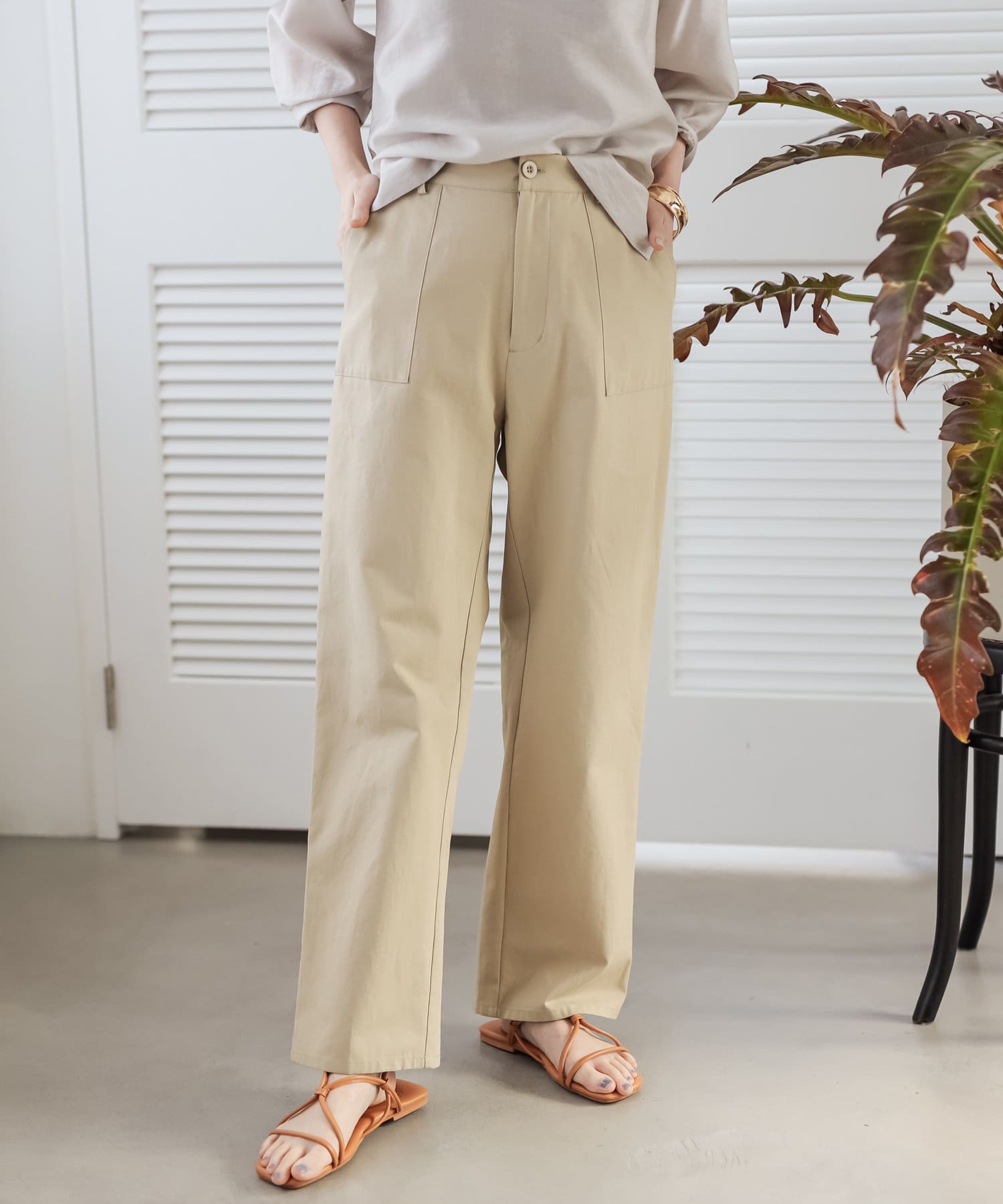 un dix cors(アンディコール) 【肩肘張らない大人カジュアルに】ベイカーパンツ