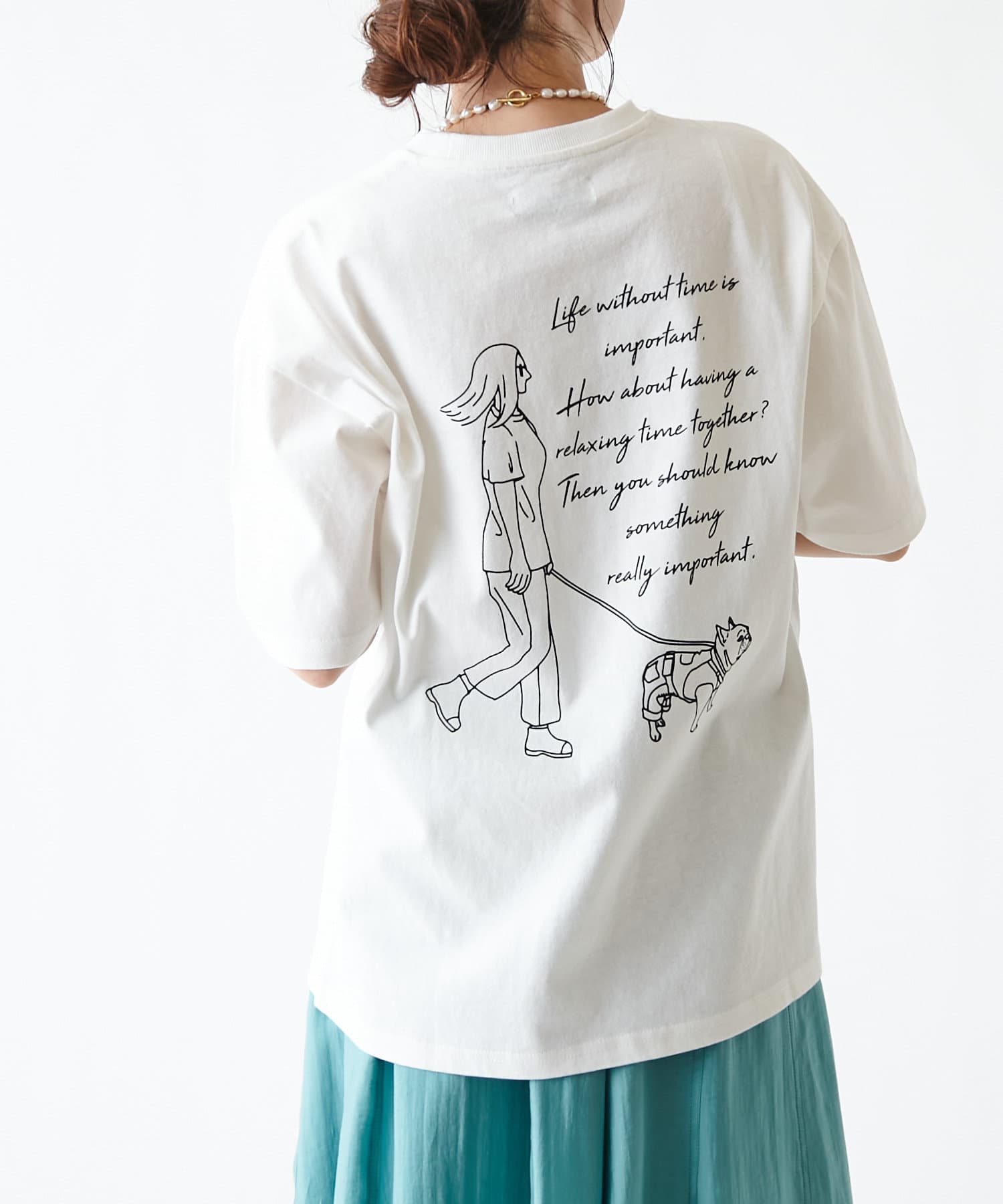 ユニセックスで着用可能 チルアウトイラストプリントtシャツ Discoat ディスコート メンズ Pal Closet パルクローゼット パルグループ公式ファッション通販サイト