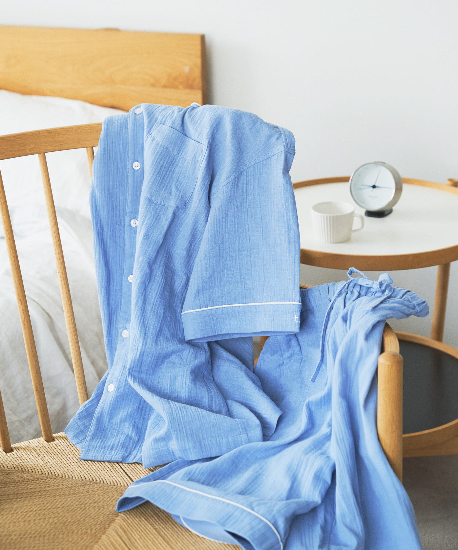 オーガニックコットン Mens しあわせwガーゼパジャマセット 半 半 Territoire テリトワール メンズ Pal Closet パルクローゼット パルグループ公式ファッション通販サイト