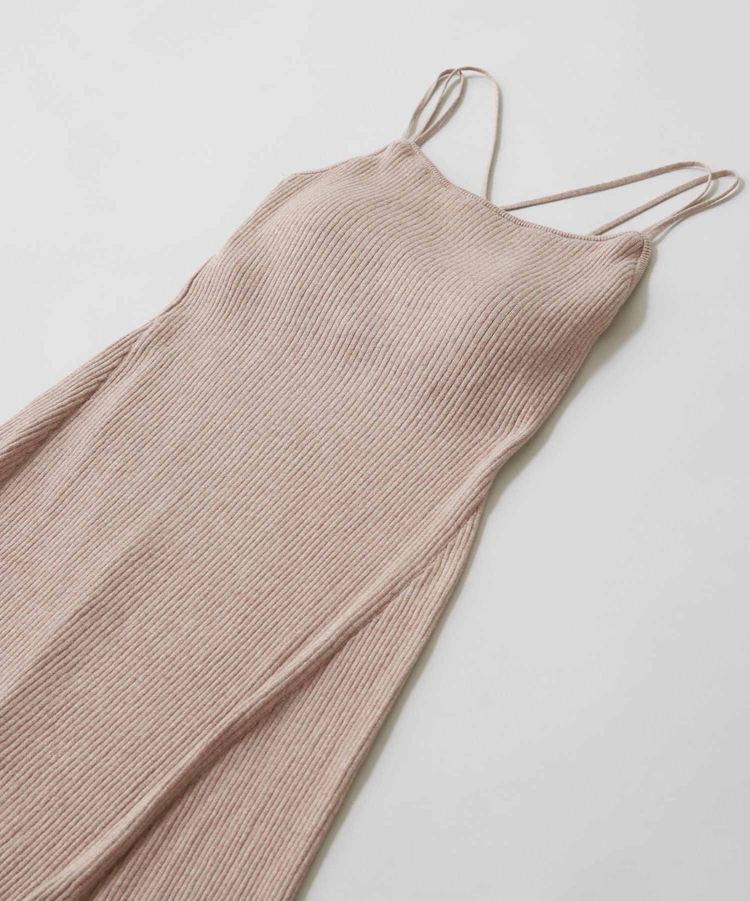 上質なオーガニックコットン バッククロスリブキャミワンピース Territoire テリトワール レディース Pal Closet パルクローゼット パルグループ公式ファッション通販サイト