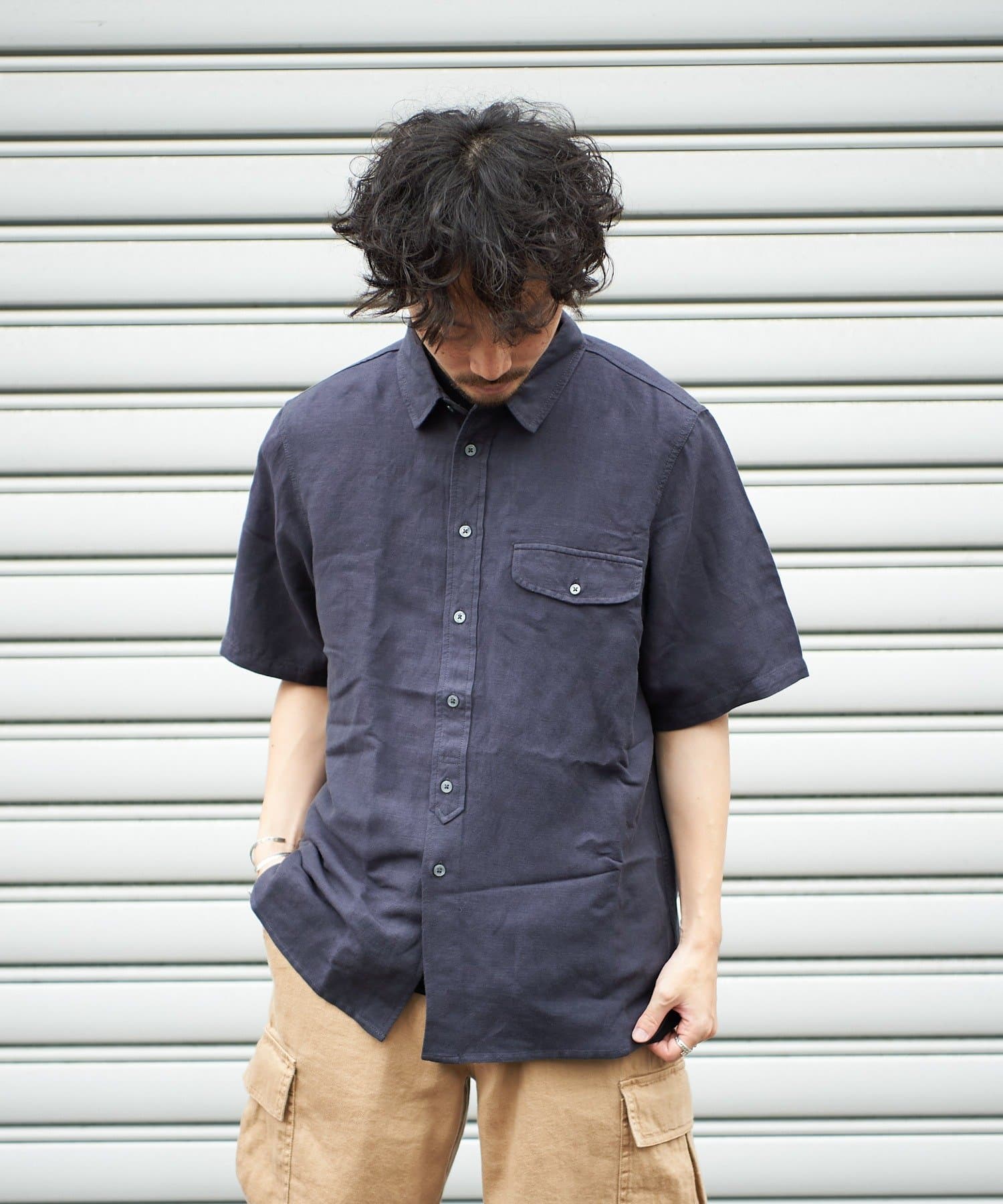 リネンレーヨンレギュラーカラー半袖シャツ Ciaopanic Typy チャオパニックティピー メンズ Pal Closet パルクローゼット パルグループ公式ファッション通販サイト