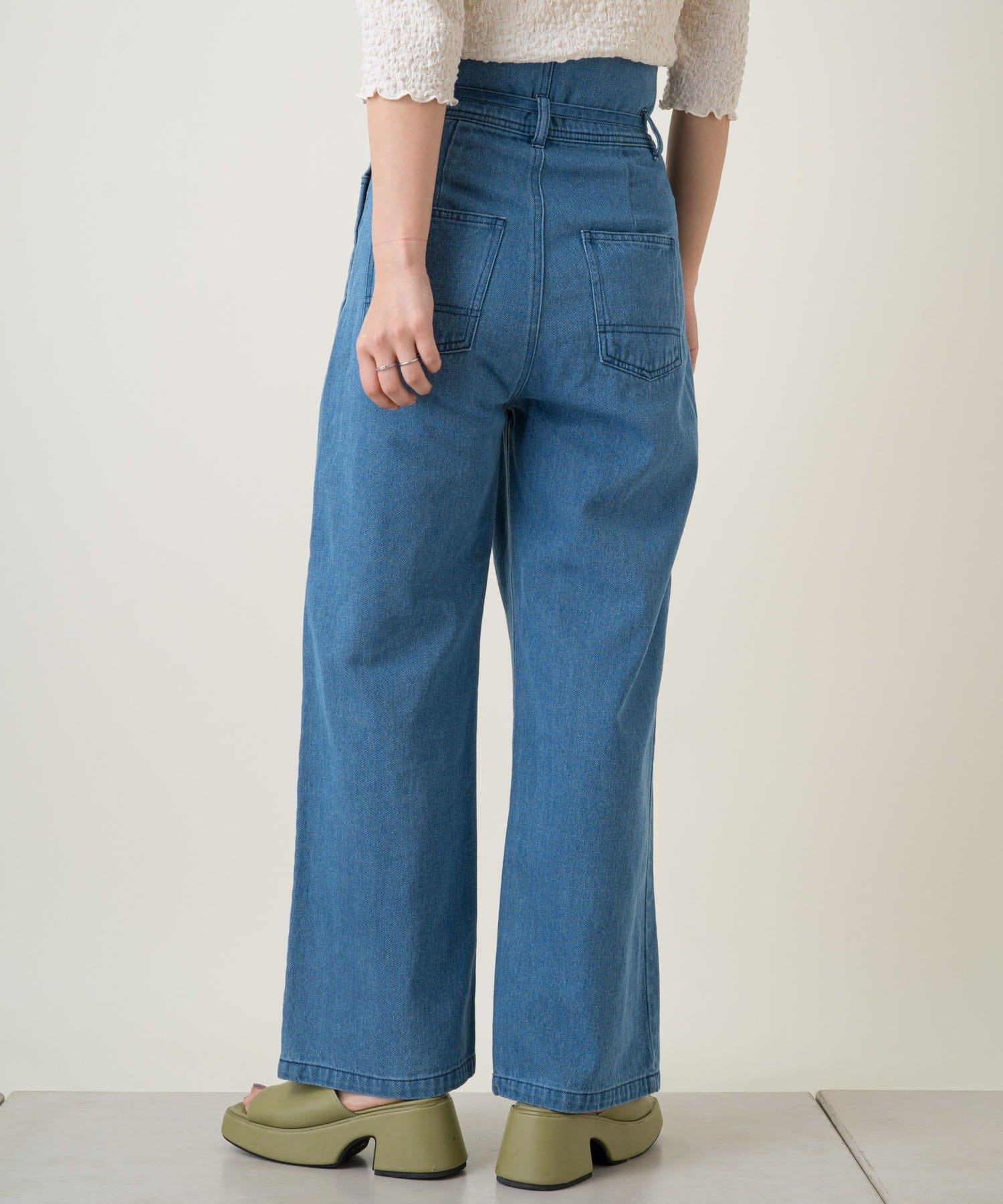 スーパーハイウエストベアデニムパンツ Kastane カスタネ レディース Pal Closet パルクローゼット パルグループ公式ファッション通販サイト