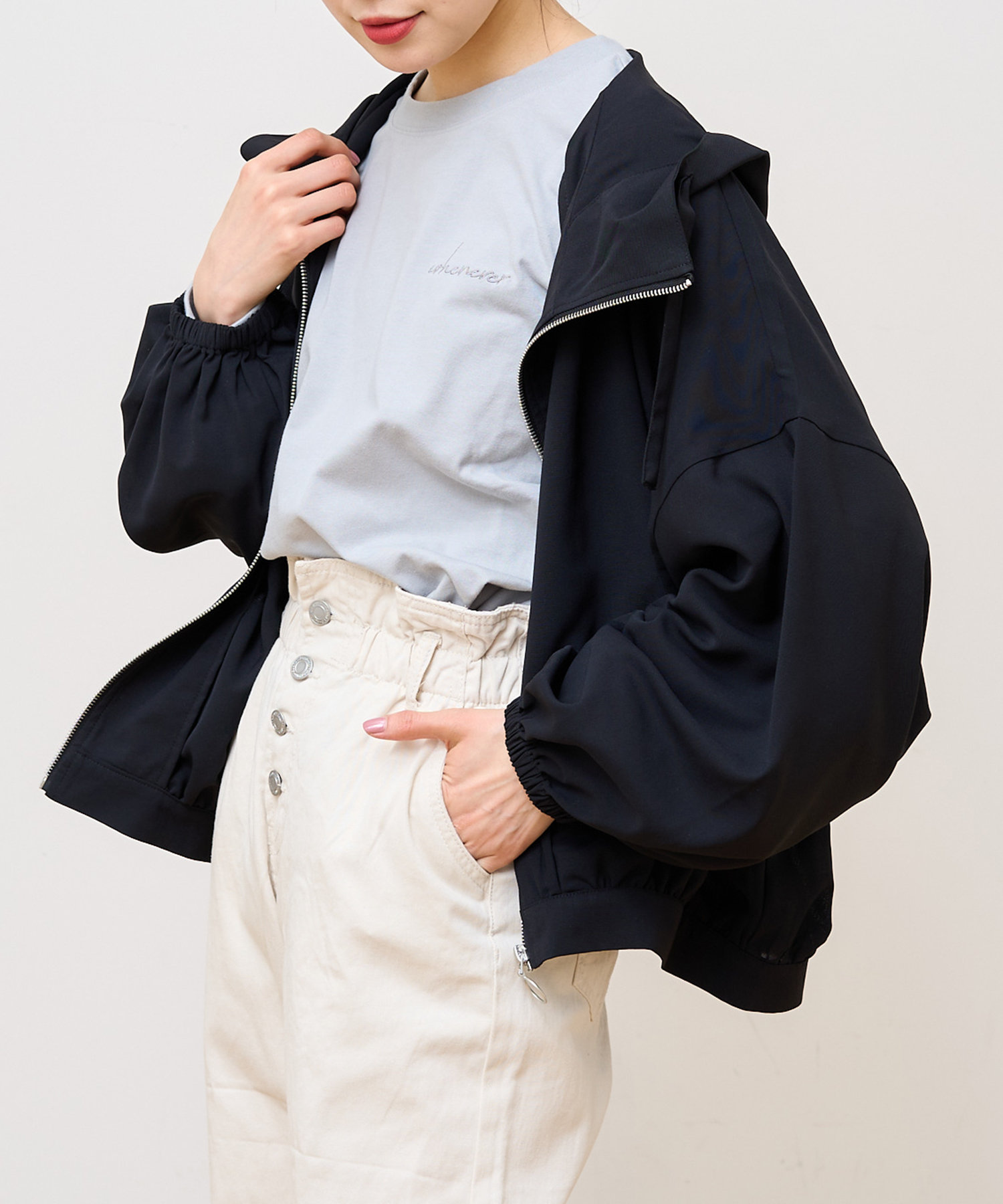 フード付きパーカーブルゾン Nice Claup Outlet ナイスクラップ アウトレット レディース Pal Closet パルクローゼット パルグループ公式ファッション通販サイト