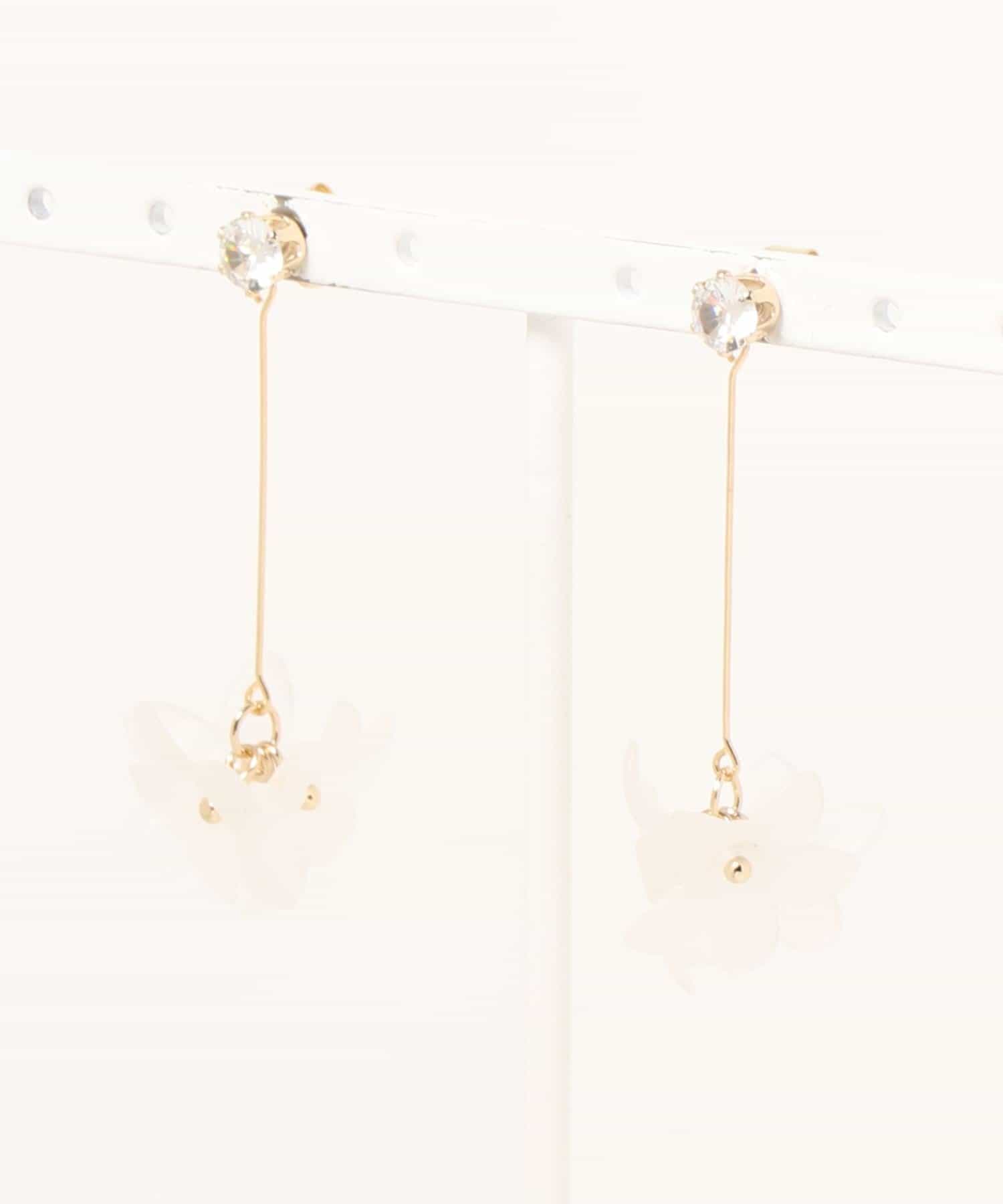 natural couture(ナチュラルクチュール) 揺れるフラワーピアス