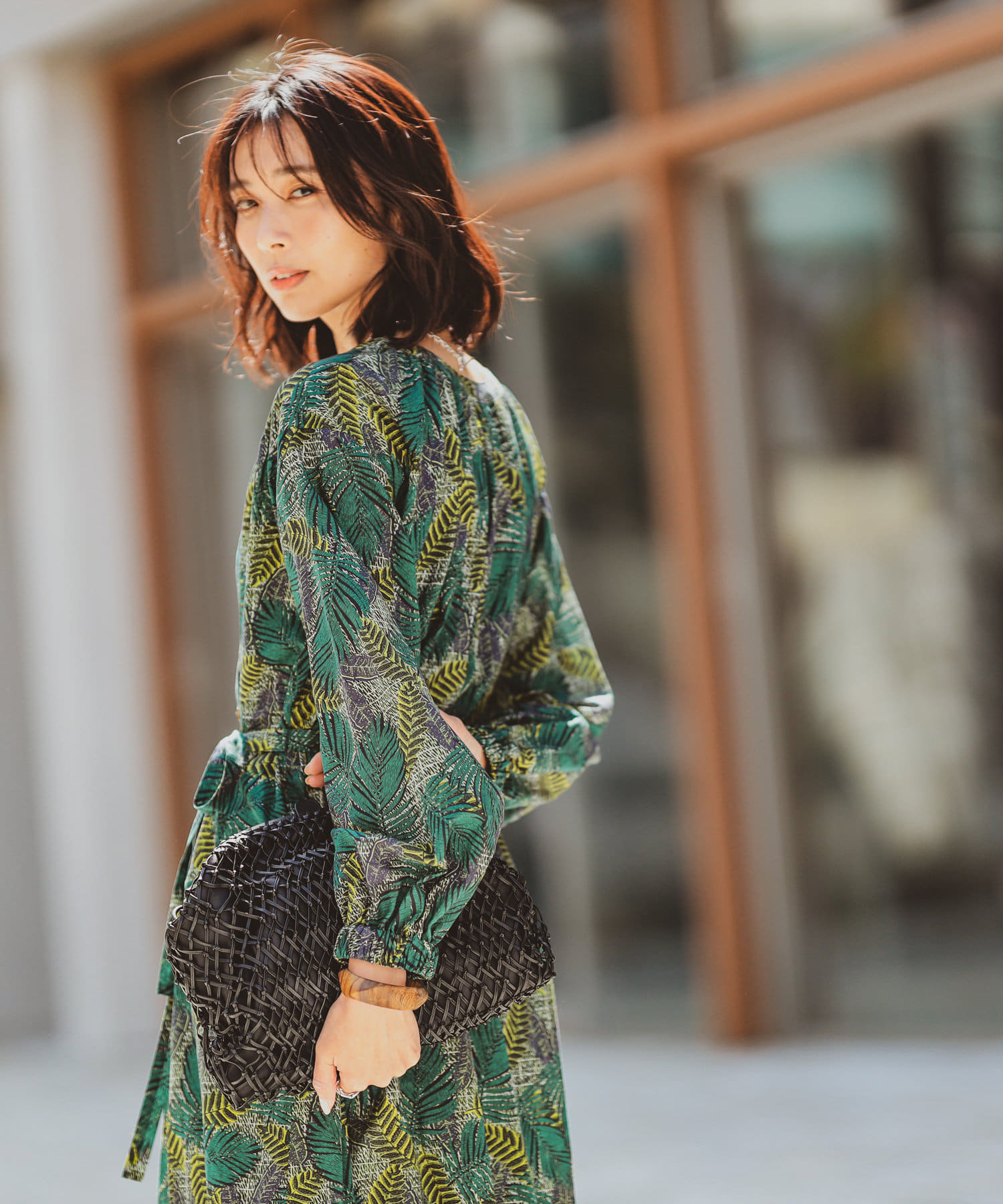 夏を感じる洗練ワンピ ワイルドガーデン2wayカシュクールワンピース Rive Droite リヴドロワ レディース Pal Closet パルクローゼット パルグループ公式ファッション通販サイト