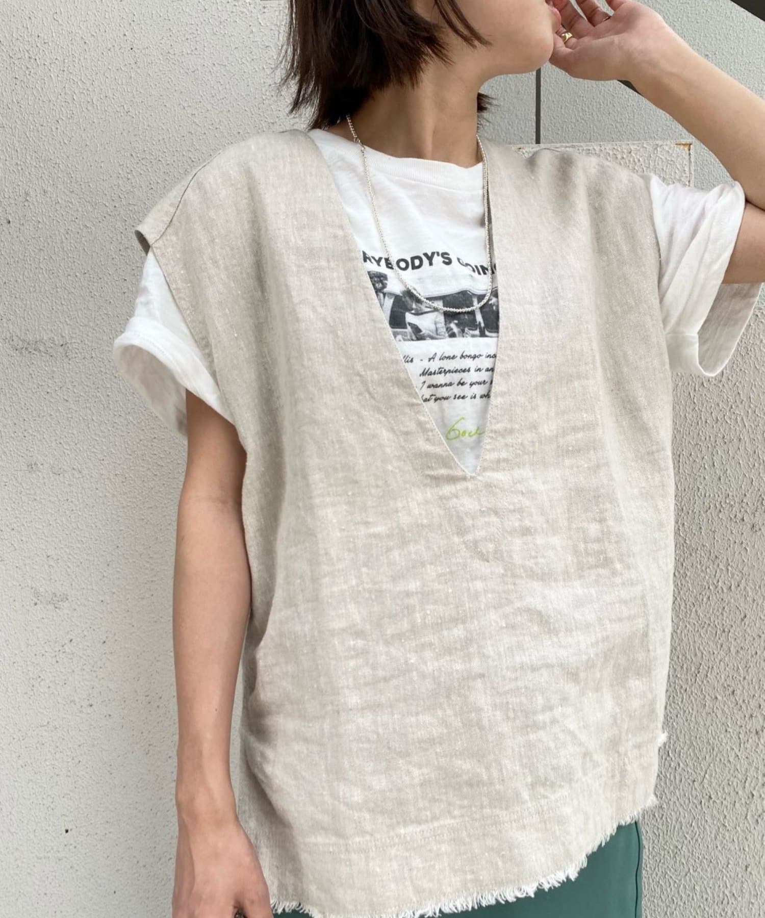 リネンvネックベスト Shenery シーナリー レディース Pal Closet パルクローゼット パルグループ公式ファッション通販サイト