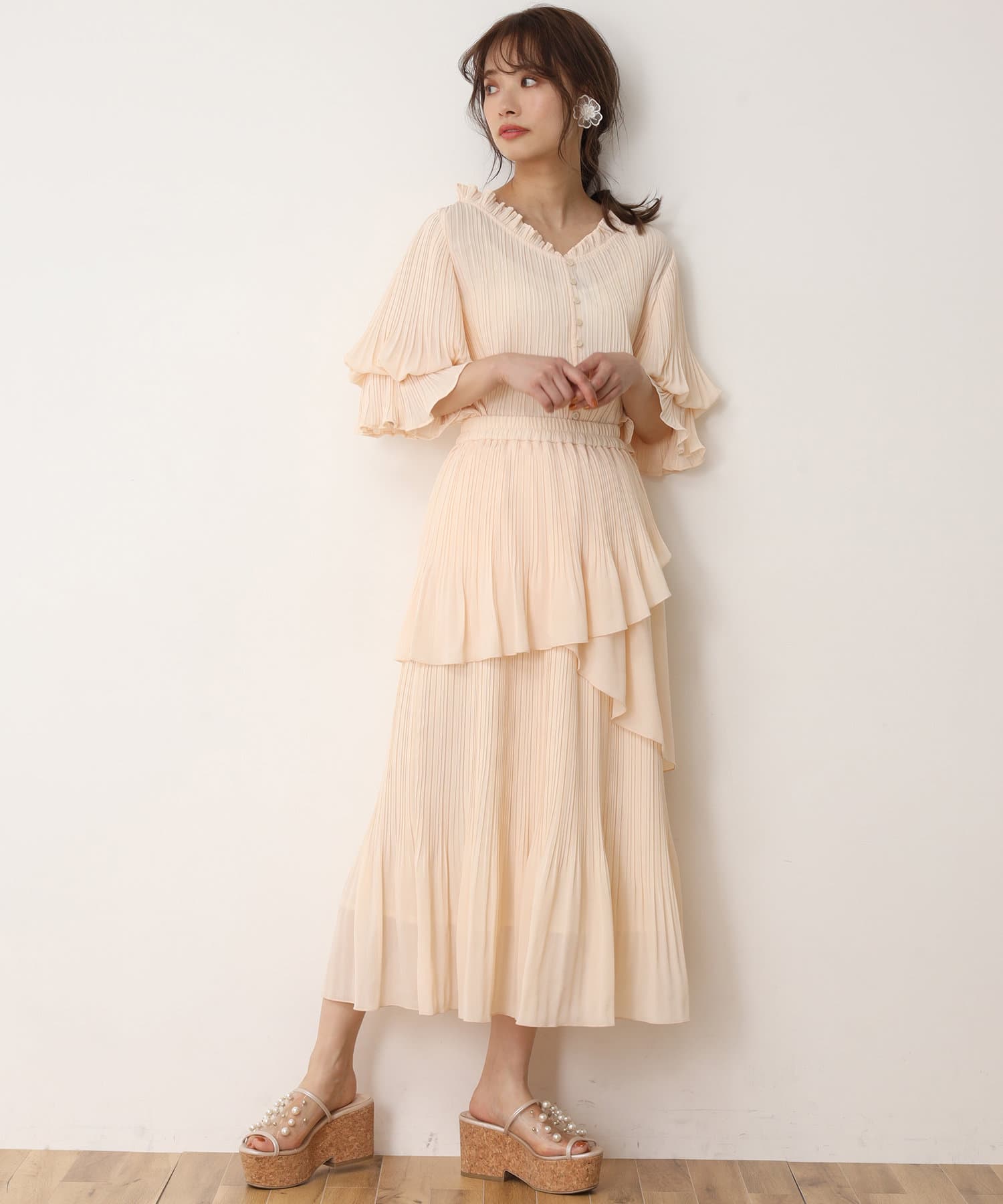 ロングプリーツスカート One After Another Nice Claup ワンアフターアナザー ナイスクラップ レディース Pal Closet パルクローゼット パルグループ公式ファッション通販サイト