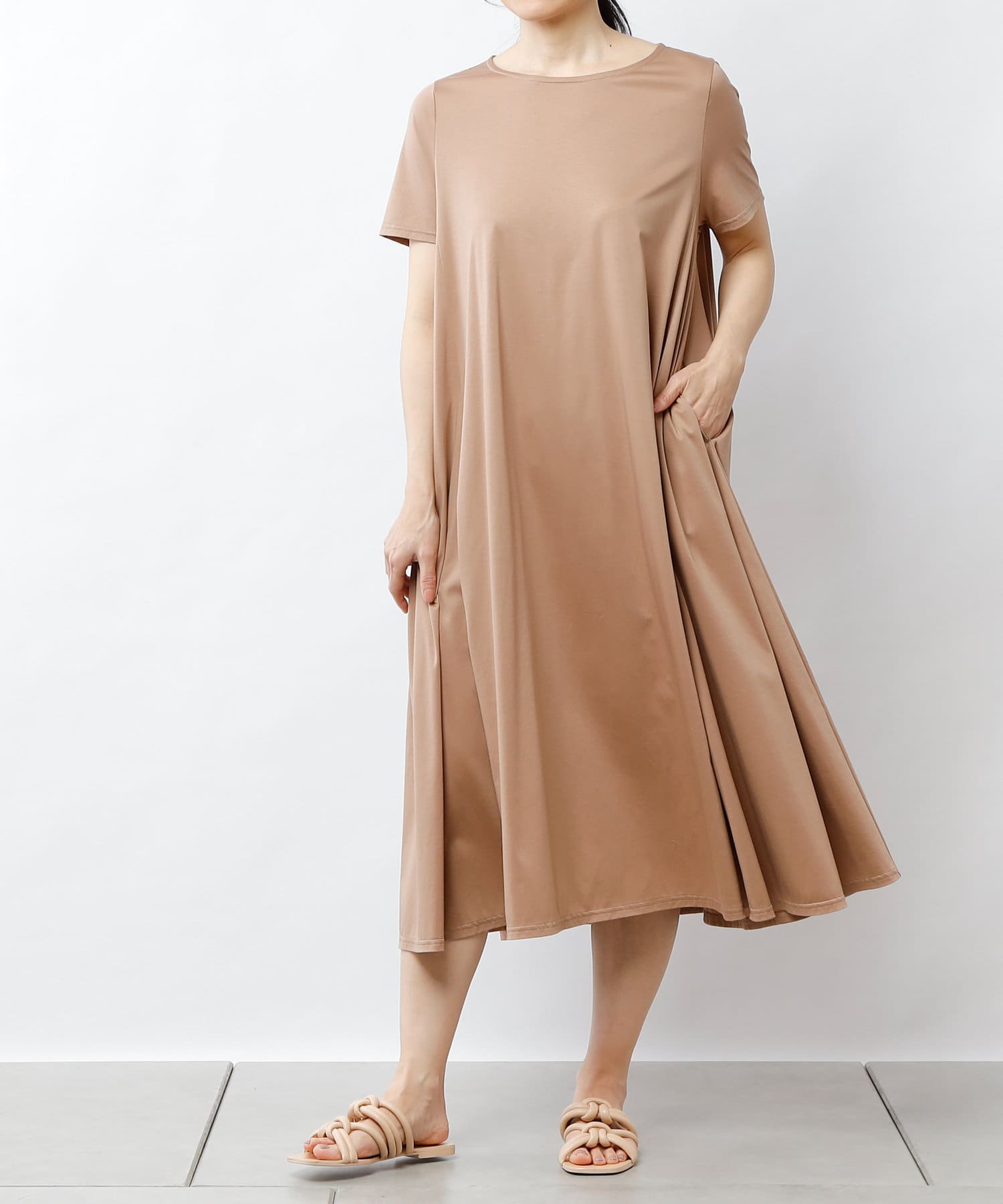 シルクタッチ快適ワンピース Plus Oto Ha プラス オトハ レディース Pal Closet パルクローゼット パルグループ公式ファッション通販サイト