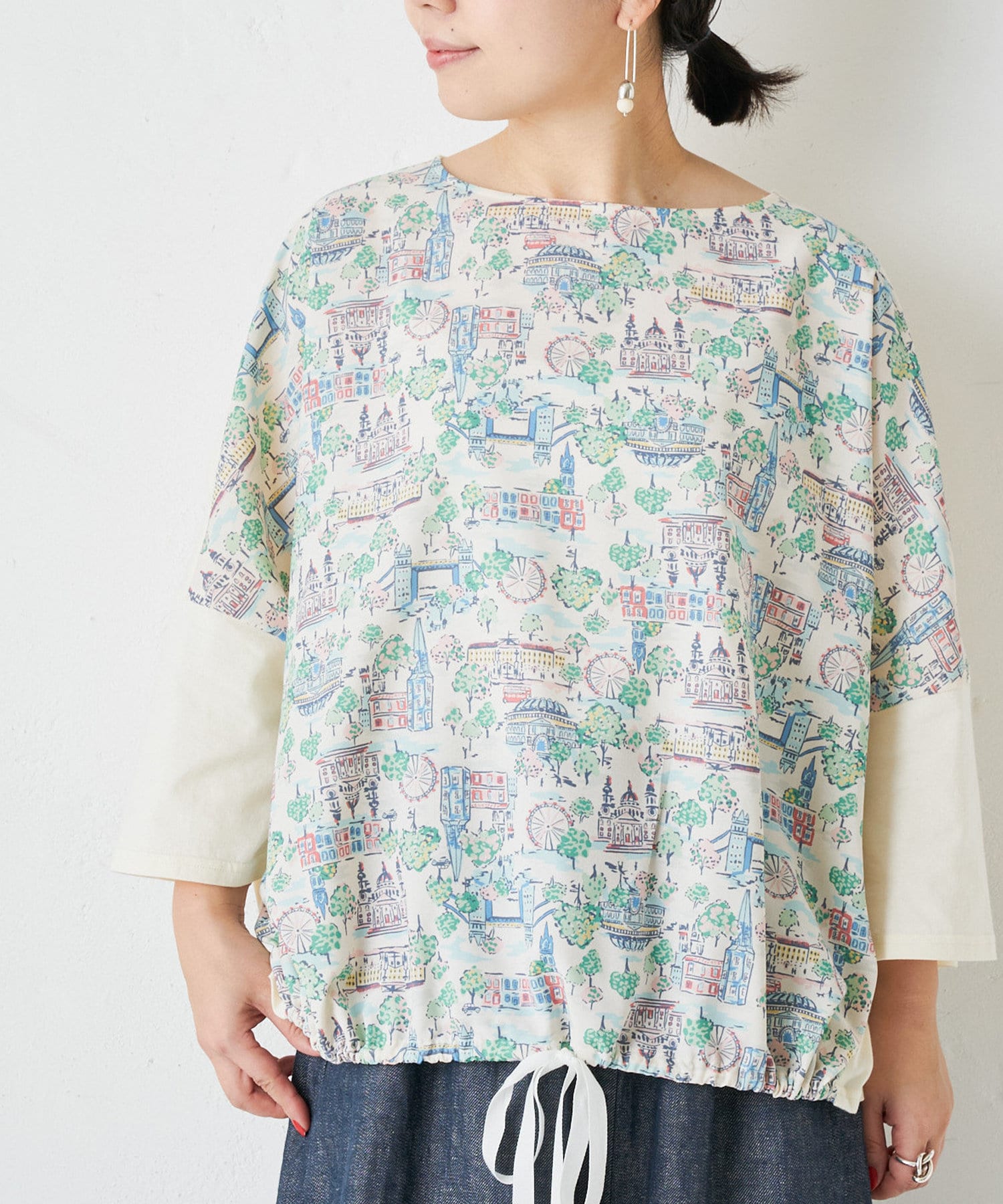 風景イラストプリントtシャツ Beardsley ビアズリー レディース Pal Closet パルクローゼット パルグループ公式ファッション通販サイト