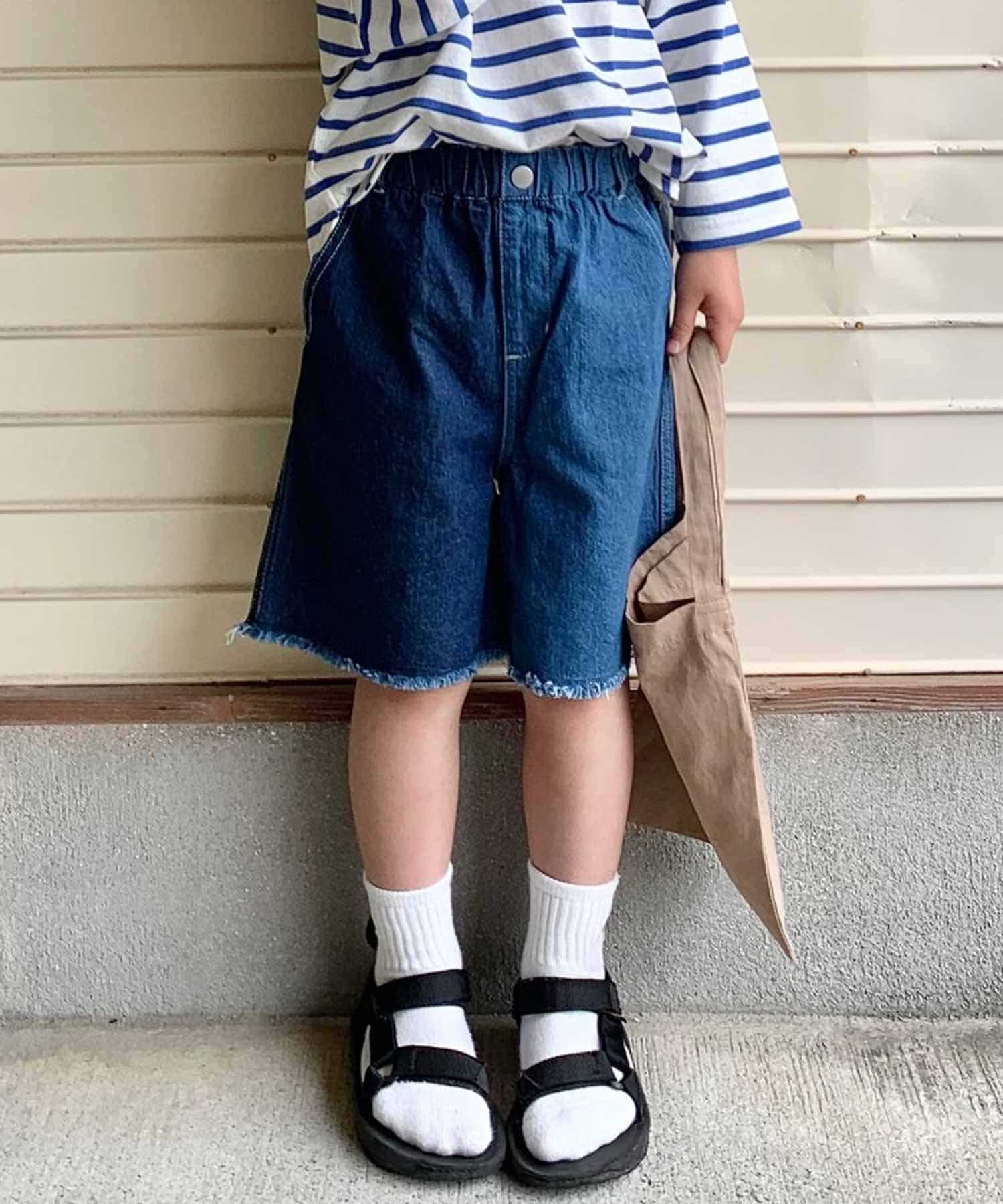 Kids コットンリネンデニム ランダム切替ショーツ Ciaopanic Typy チャオパニックティピー キッズ Pal Closet パルクローゼット パルグループ公式ファッション通販サイト