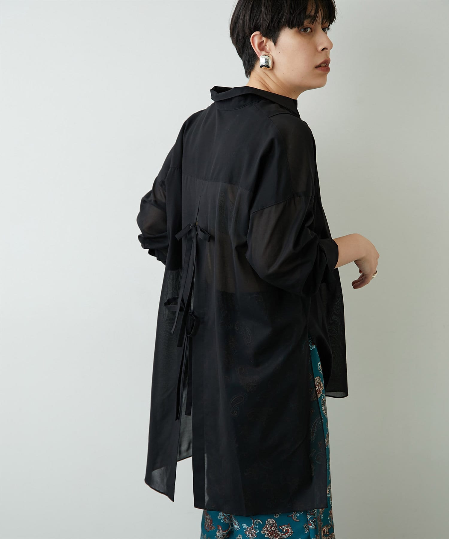 ロミール romile バックリボンシャツ LOULOU WILLOUGHBY】バックリボンTシャツ|allureville OFFICIAL
