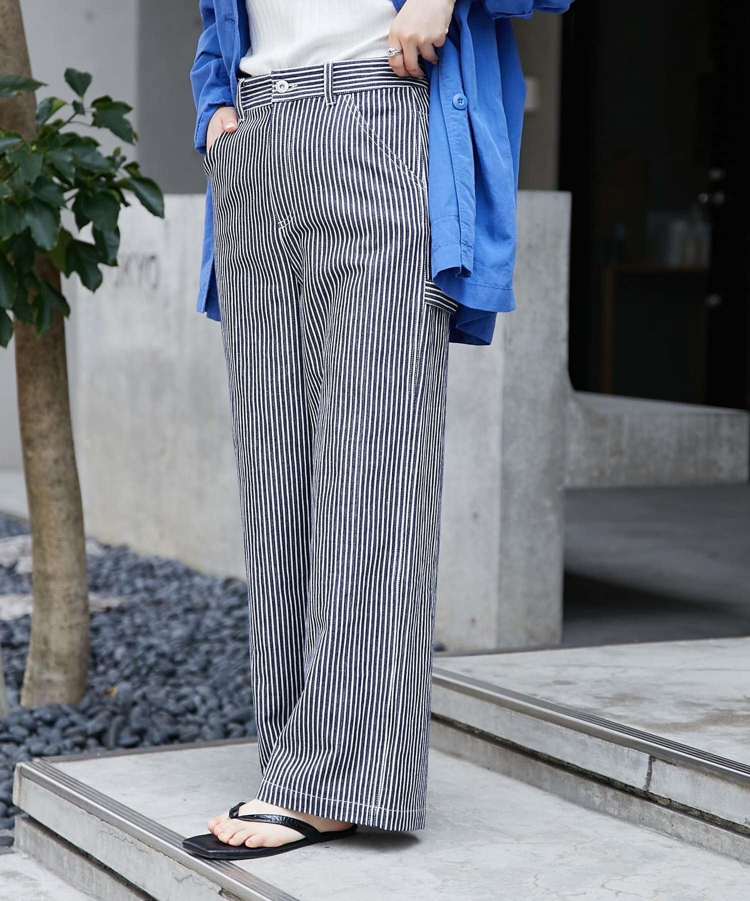 ヒッコリーペインターワイドパンツ Ciaopanic Typy チャオパニックティピー レディース Pal Closet パルクローゼット パルグループ公式ファッション通販サイト