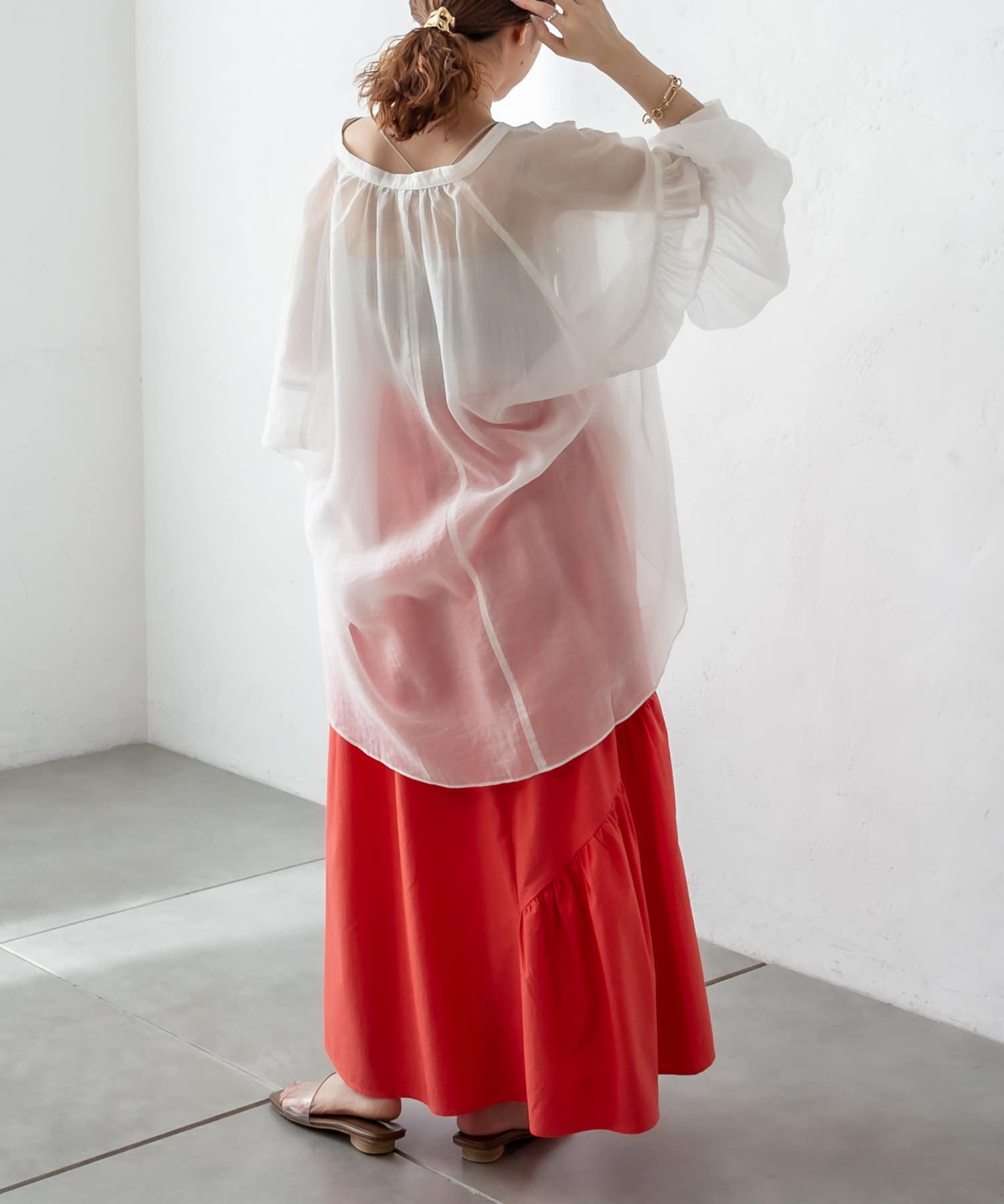 シアーラグランボリュームシャツ Mystic ミスティック レディース Pal Closet パルクローゼット パルグループ公式ファッション通販サイト