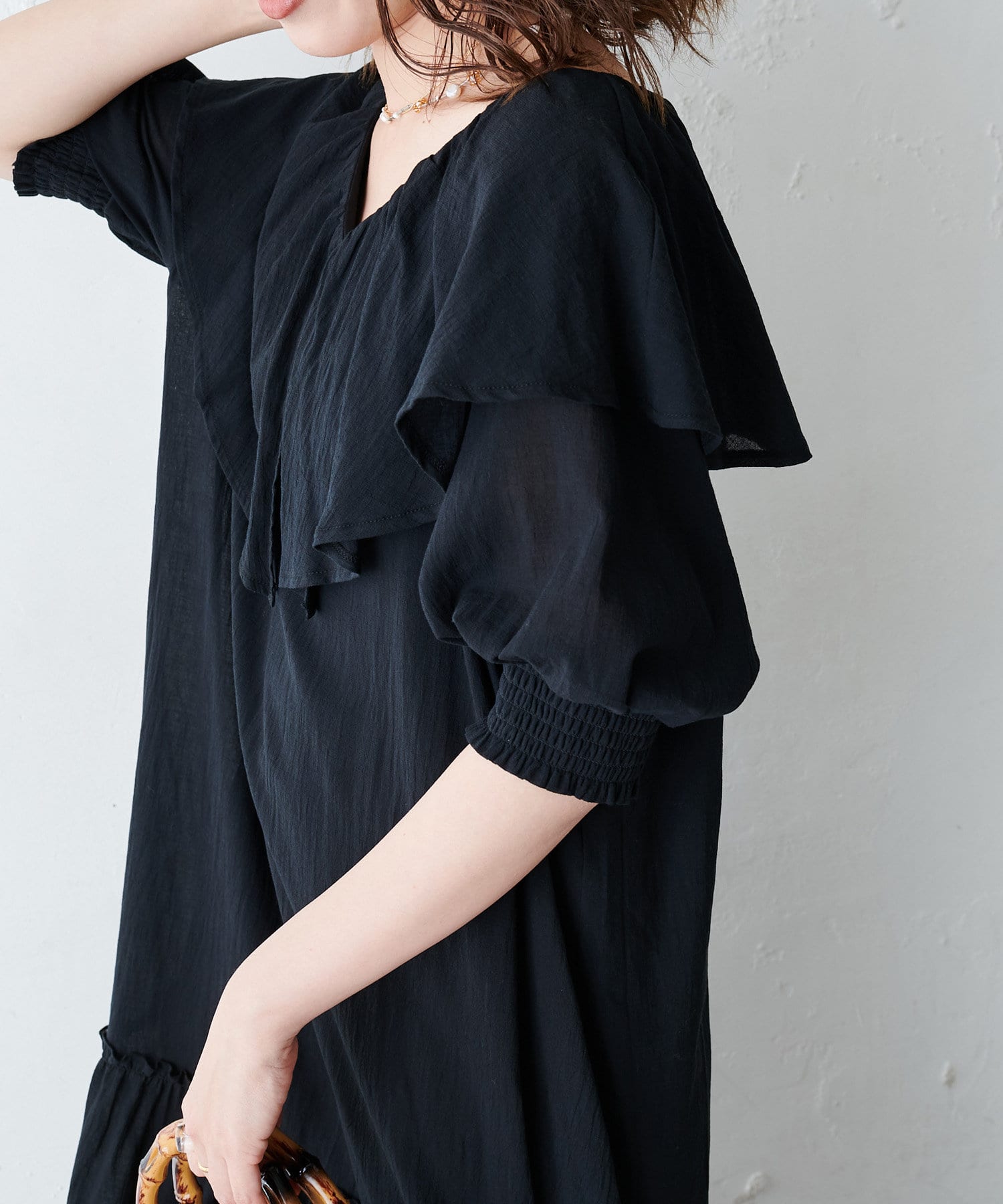 ペチコート付き 裾ティアード切替ワンピース Discoat ディスコート レディース Pal Closet パルクローゼット パルグループ公式ファッション通販サイト