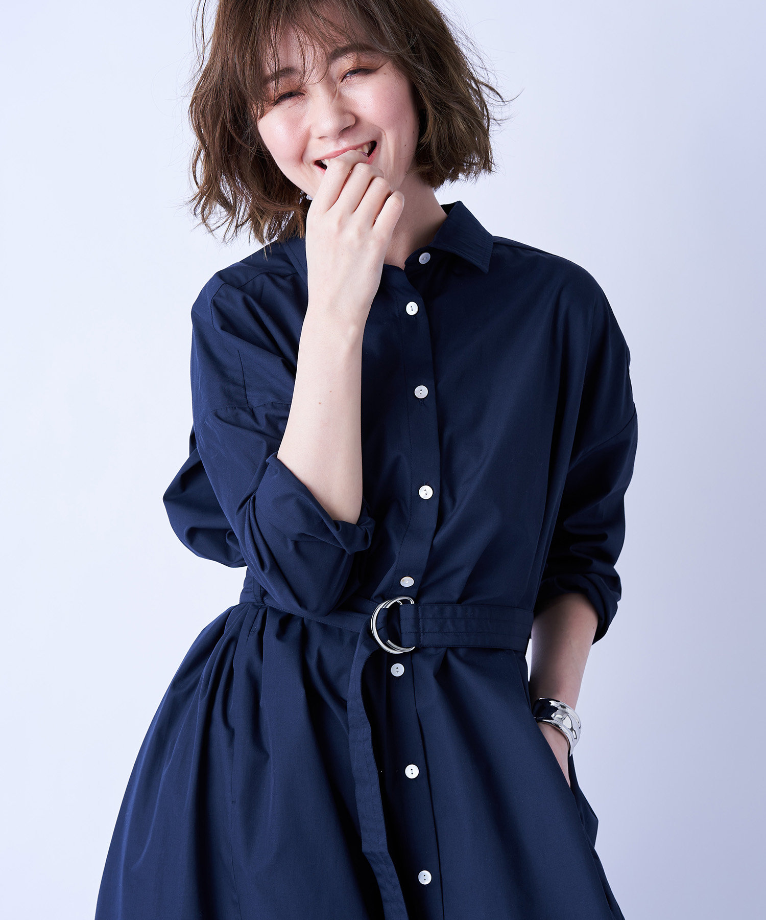 上品な大人カジュアル 手洗い可 ソフトタイプライターシャツワンピース Outlet Premium アウトレット プレミアム レディース Pal Closet パルクローゼット パルグループ公式ファッション通販サイト