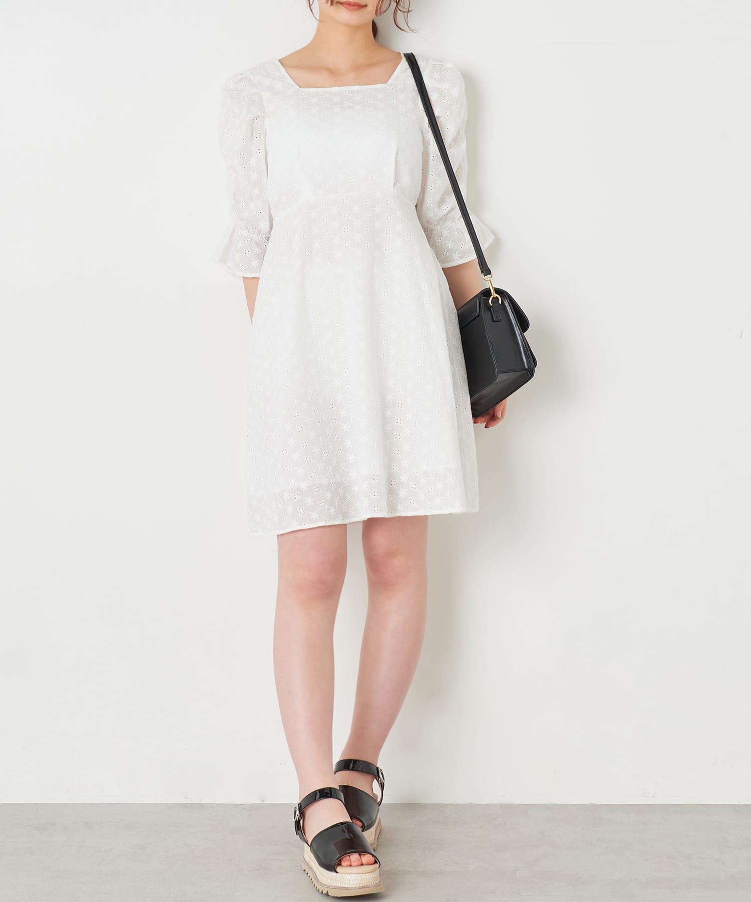 綿レースミニワンピース Olive Des Olive オリーブ デ オリーブ レディース Pal Closet パルクローゼット パルグループ公式ファッション通販サイト