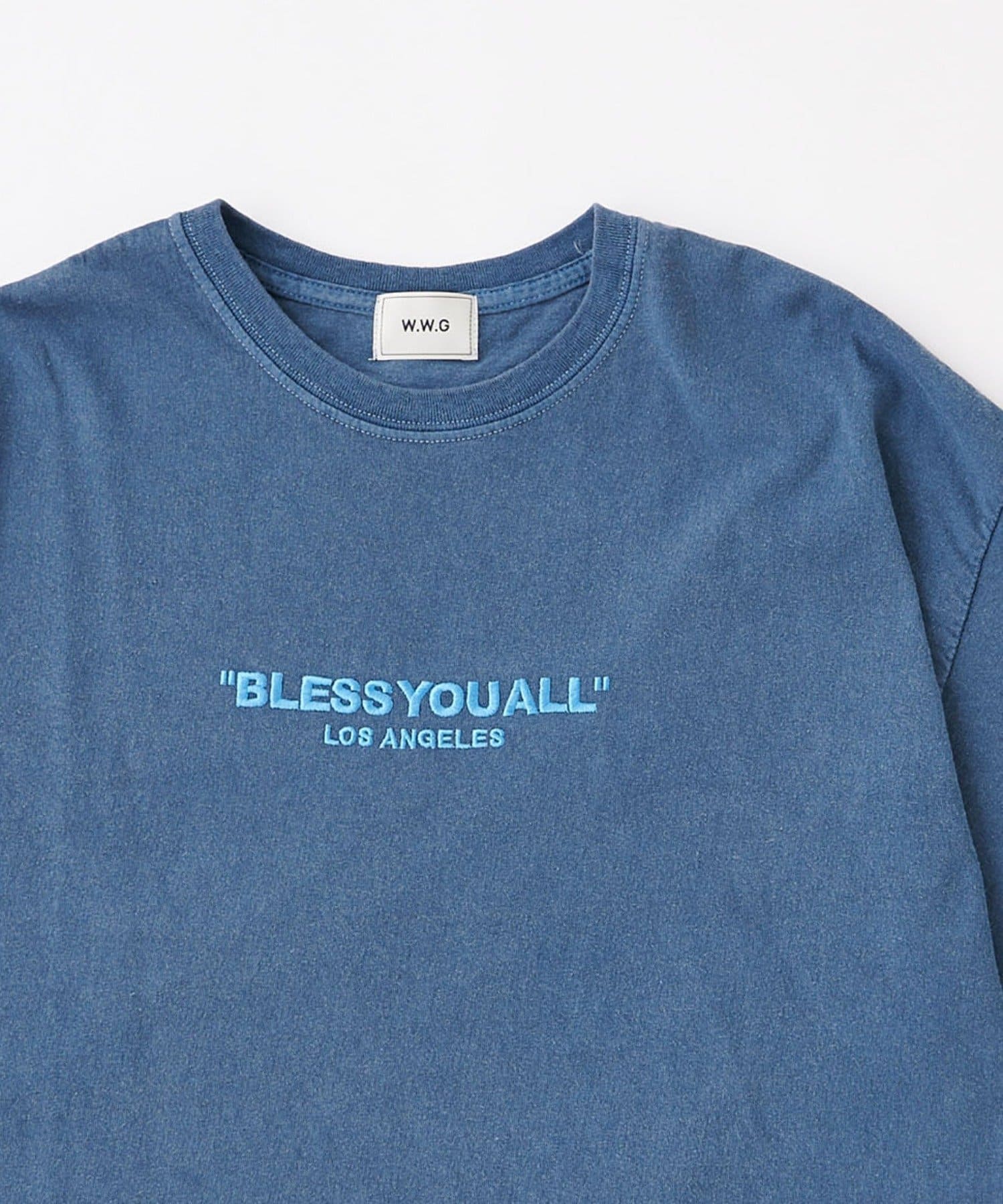 WHO’S WHO gallery(フーズフーギャラリー) 【BLESS YOU/ブレスユー】ピグメント刺繍ロゴTEE