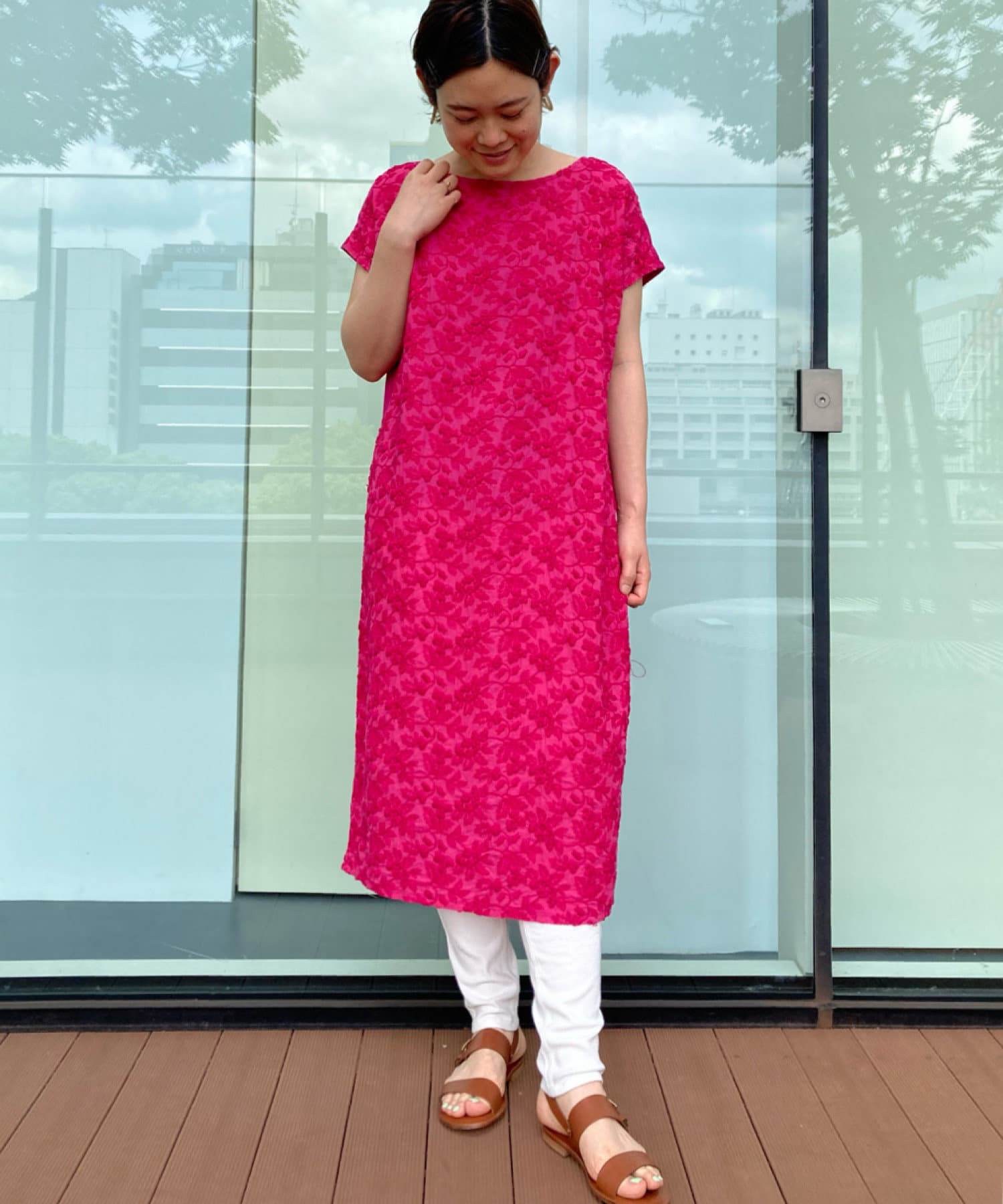 敦賀フロント刺繍ワンピース Beardsley ビアズリー レディース Pal Closet パルクローゼット パルグループ公式ファッション通販サイト