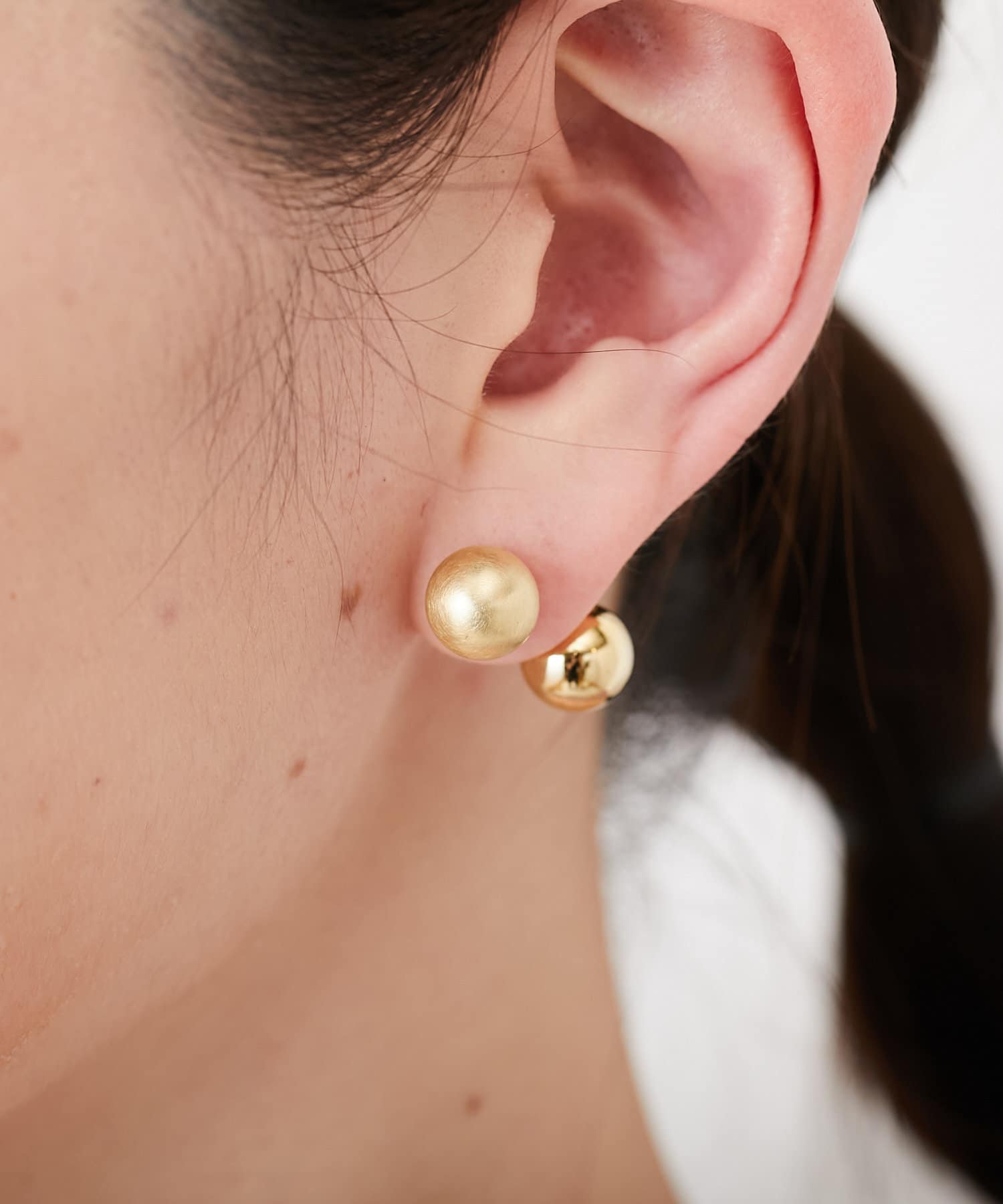 Web限定カラー マットゴールド マッドシルバー ボールキャッチピアス Ear Papillonner イア パピヨネ レディース Pal Closet パルクローゼット パルグループ公式ファッション通販サイト