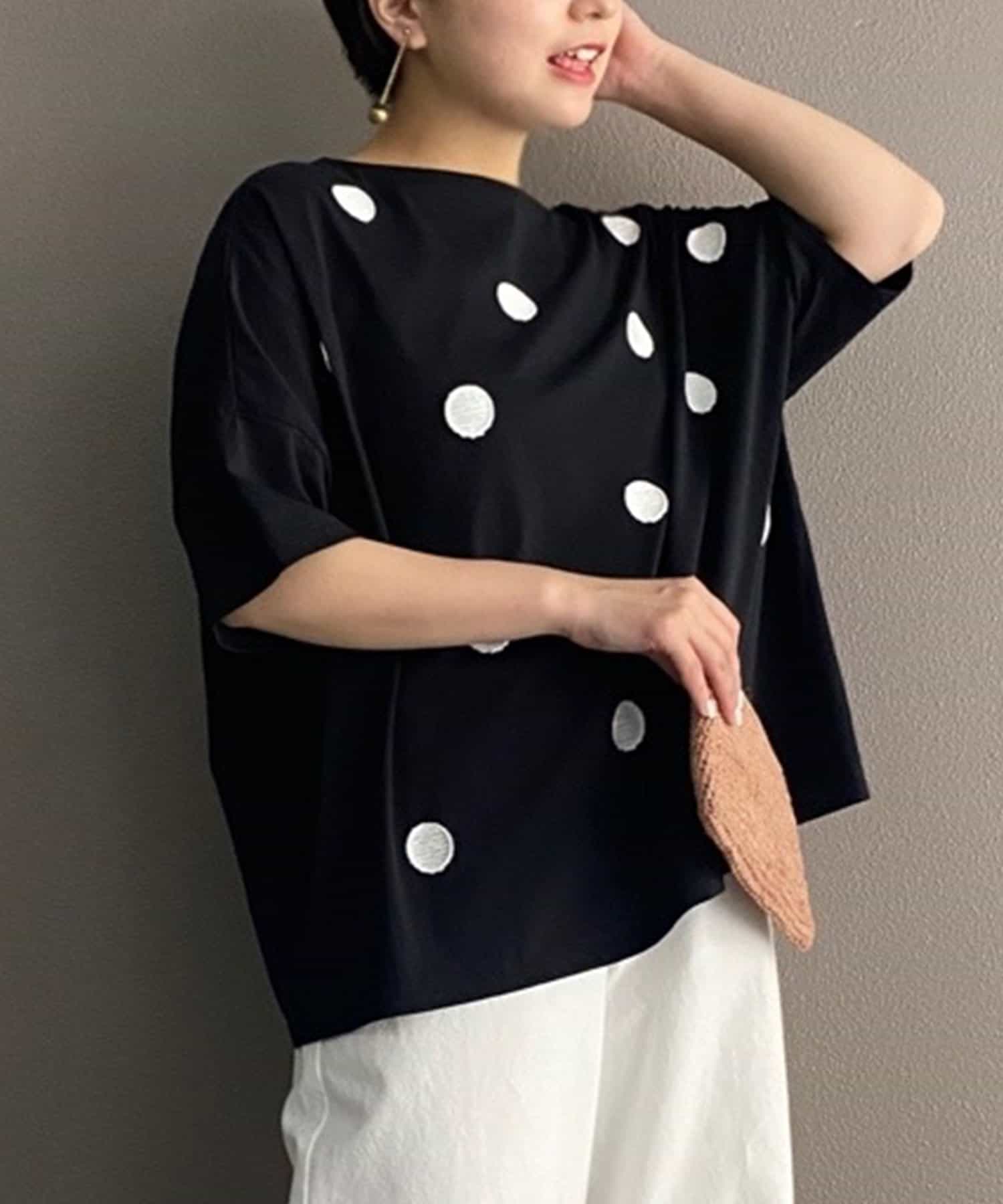 ドット刺繍tシャツ Beardsley ビアズリー レディース Pal Closet パルクローゼット パルグループ公式ファッション通販サイト