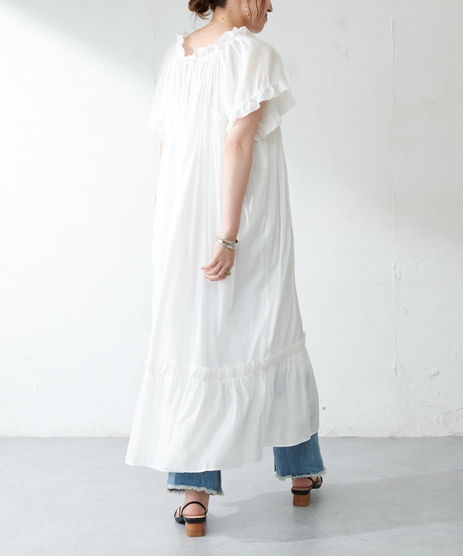 Web限定 フリルデザインワンピース Discoat ディスコート レディース Pal Closet パルクローゼット パルグループ公式ファッション通販サイト