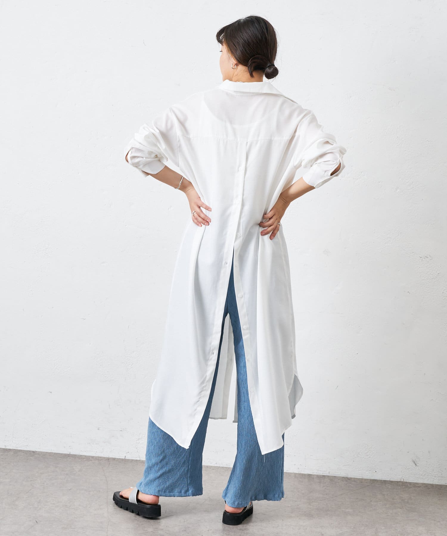 Murmuring バックボタンワンピース Collage Gallardagalante コラージュ ガリャルダガランテ レディース Pal Closet パルクローゼット パルグループ公式ファッション通販サイト