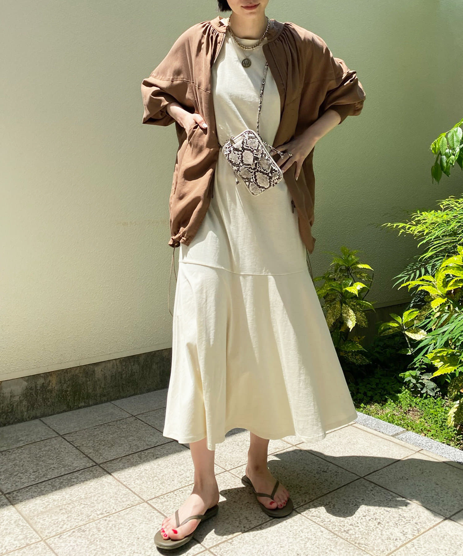 肩タック切替ワンピース Doudou ドゥドゥ レディース Pal Closet パルクローゼット パルグループ公式ファッション通販サイト