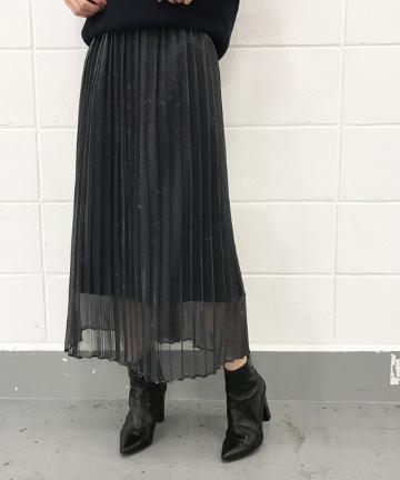 ラメプリーツスカート