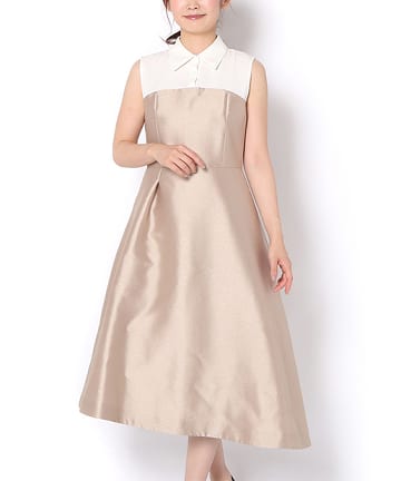 【PEELSLOWLY】ミカドサテンドレス