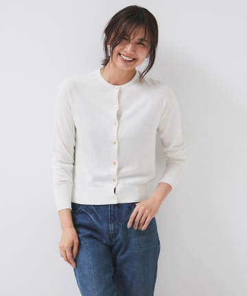 クルーカーディガン