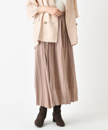 プリーツロングスカート