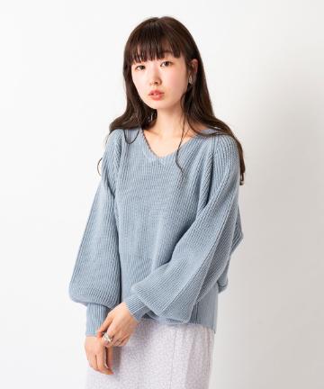 マチ付ロングリブニット2