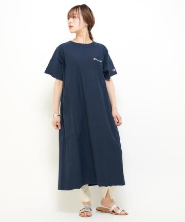 Champion×CIAOPANIC 別注リバースウィーブロングワンピース
