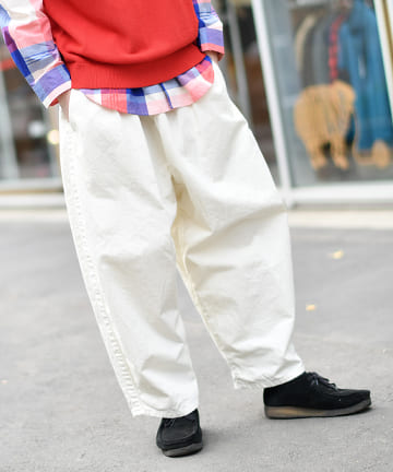 【SAKULA/サクラ】NEWヒザデルタックワイドパンツ