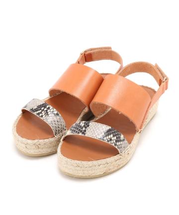 【LE CRABE ROUGE】厚底フラットサンダル