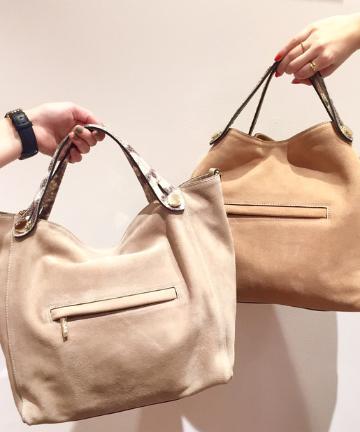 【PAOLA NUTTI】型押しハンドルバッグ