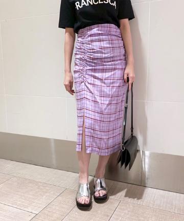 【TELA】チェックスカート