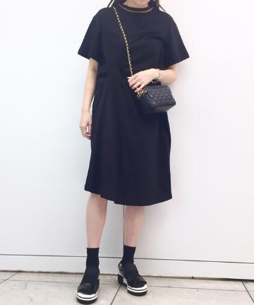 【TELA】ウエスト絞りワンピース